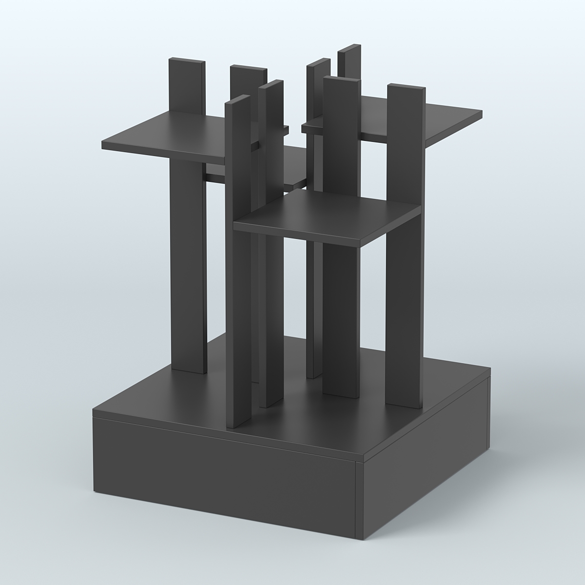 Стойка цветочница №4 Черный