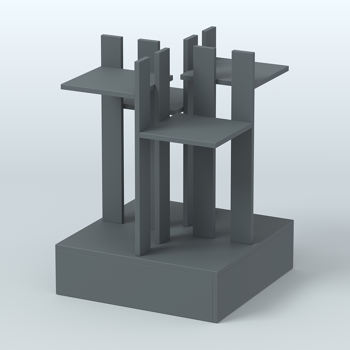Стойка цветочница №4 Темно-Серый