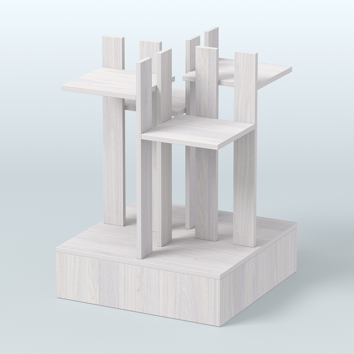 Стойка цветочница №4 Ясень Анкор светлый