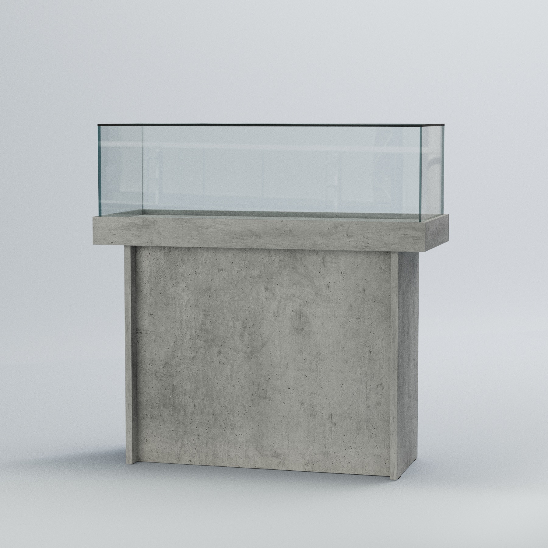 Витрина для музеев "Коллекция" №8 Бетон Чикаго светло-серый F186 ST9