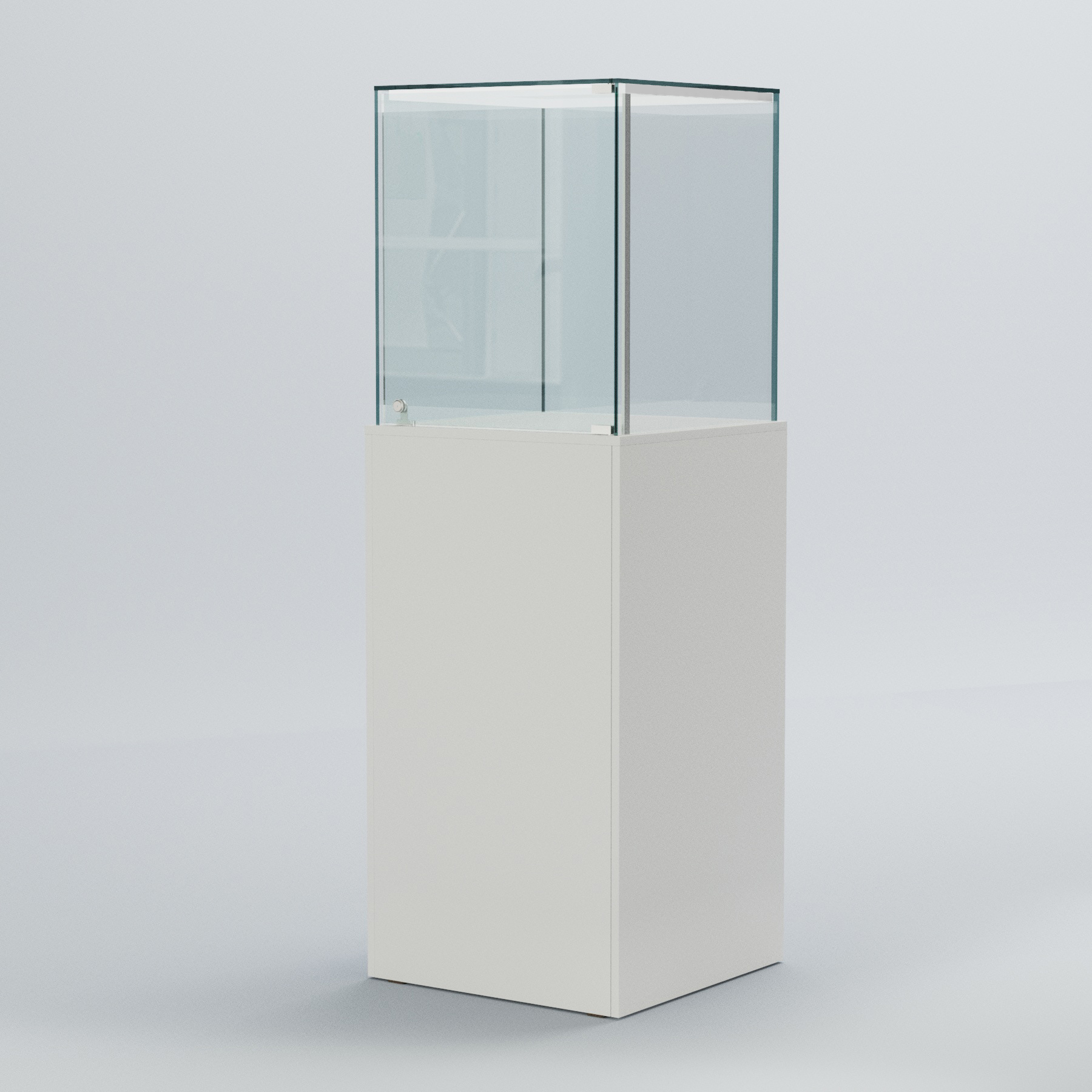 Витрина для музеев "Коллекция" №10-П с подсветкой Белый