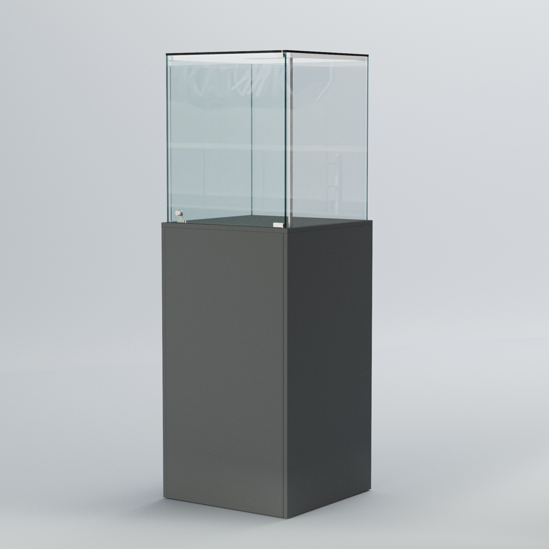 Витрина для музеев "Коллекция" №10-П с подсветкой Темно-Серый