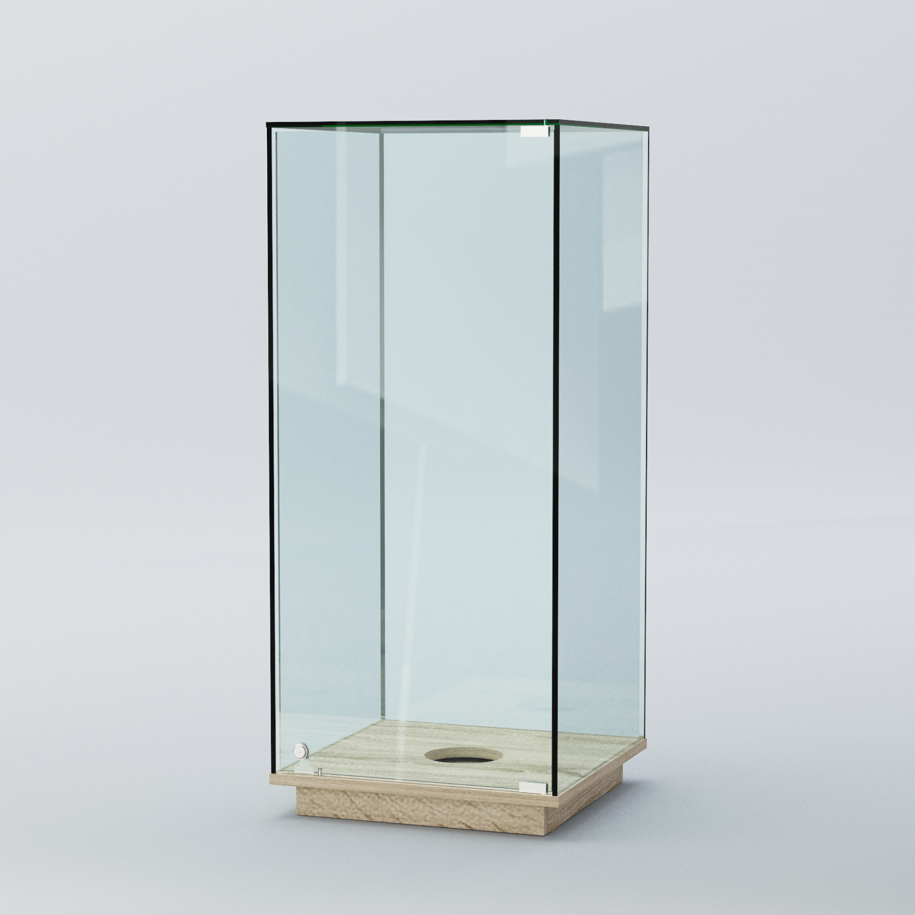 Витрина для музеев "Коллекция" №13 под вазу Дуб Сонома