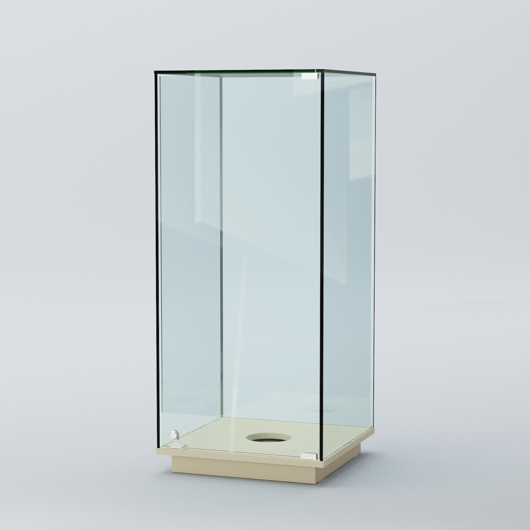 Витрина для музеев "Коллекция" №13 под вазу Крем Вайс