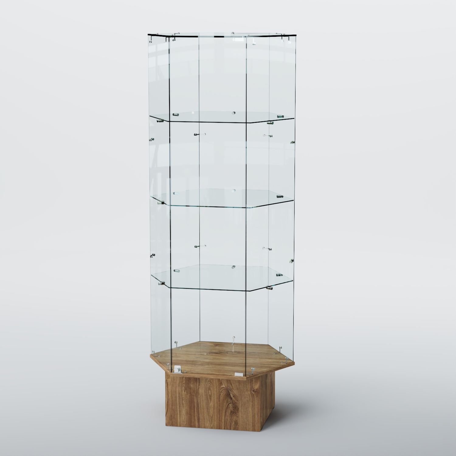 Витрина для музеев "Коллекция" №15 Дуб Канзас коричневый