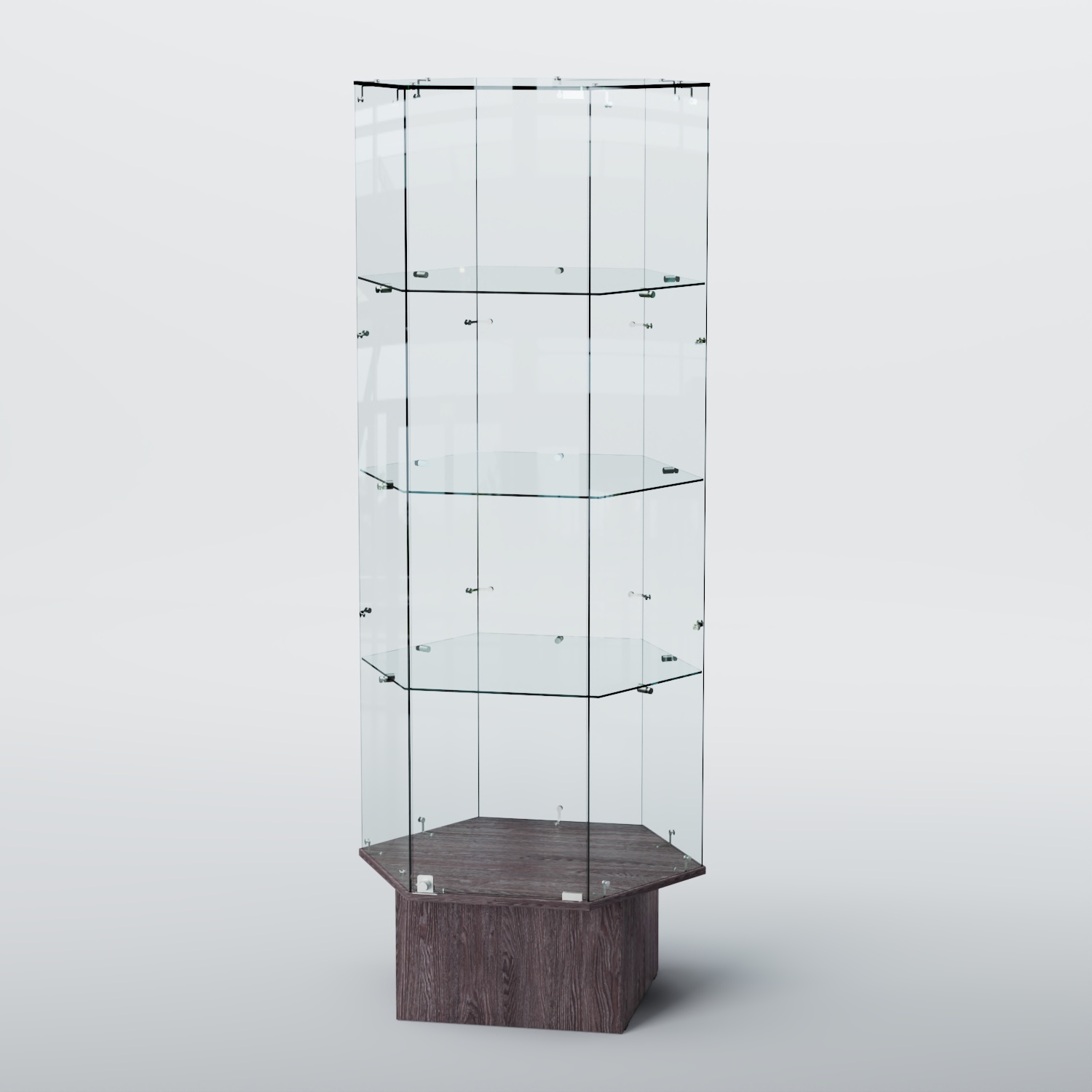 Витрина для музеев "Коллекция" №15 Ясень Анкор темный