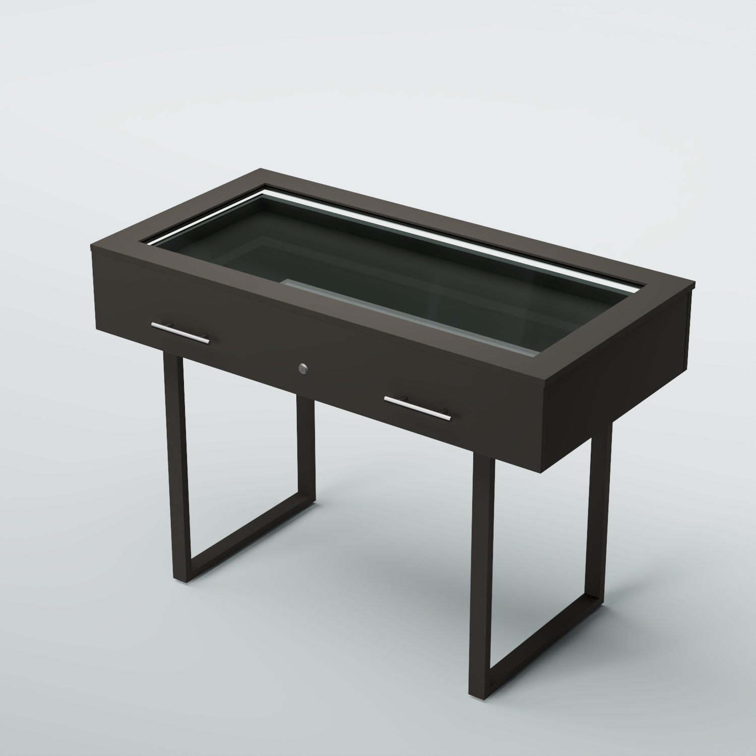 Витрина для музеев "Коллекция" №20-П с подсветкой (под нумизматику) Черный