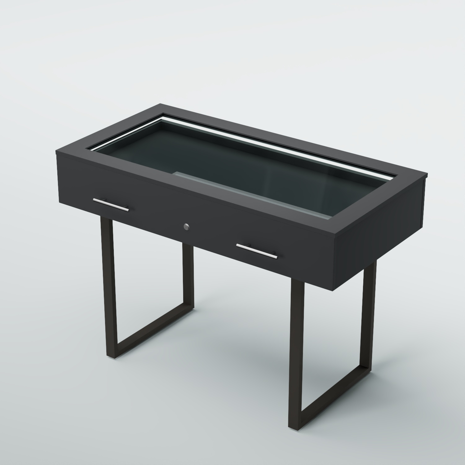 Витрина для музеев "Коллекция" №20-П с подсветкой (под нумизматику) Антрацит