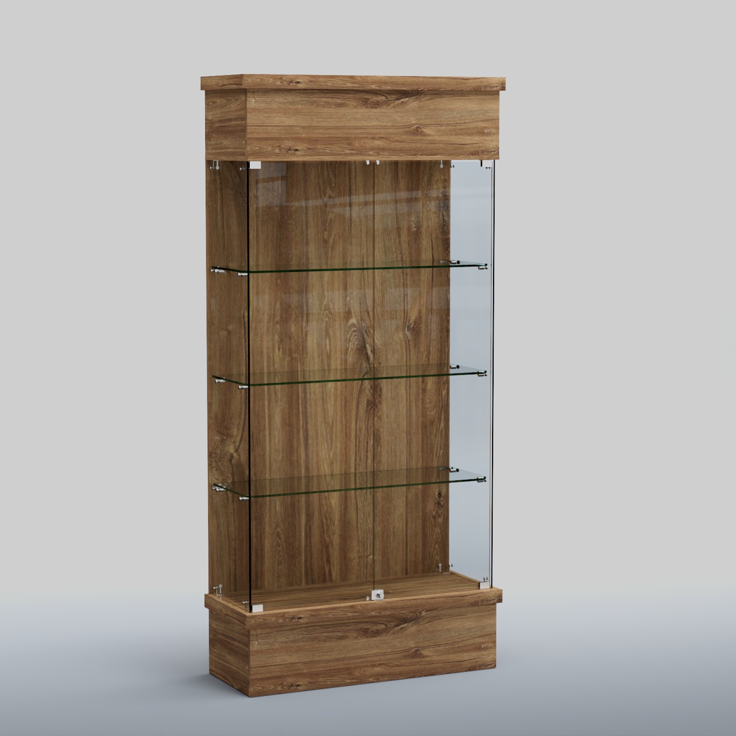 Витрина ФЕЛИКС №2-1000 Дуб Канзас коричневый