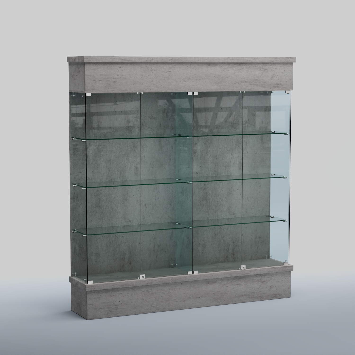 Витрина ФЕЛИКС №2-2000 Бетон Чикаго светло-серый F186 ST9