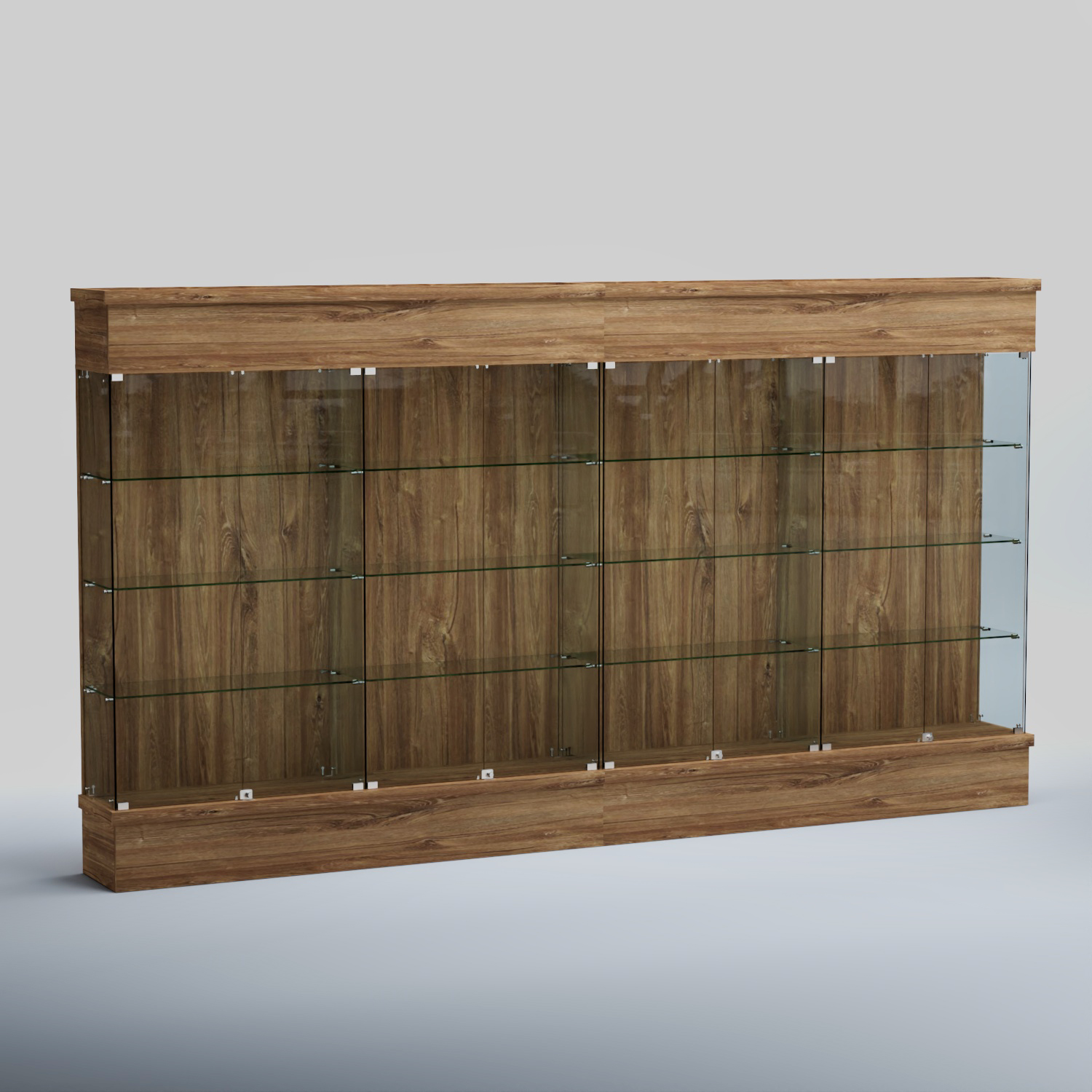 Витрина ФЕЛИКС №2-4000 Дуб Канзас коричневый