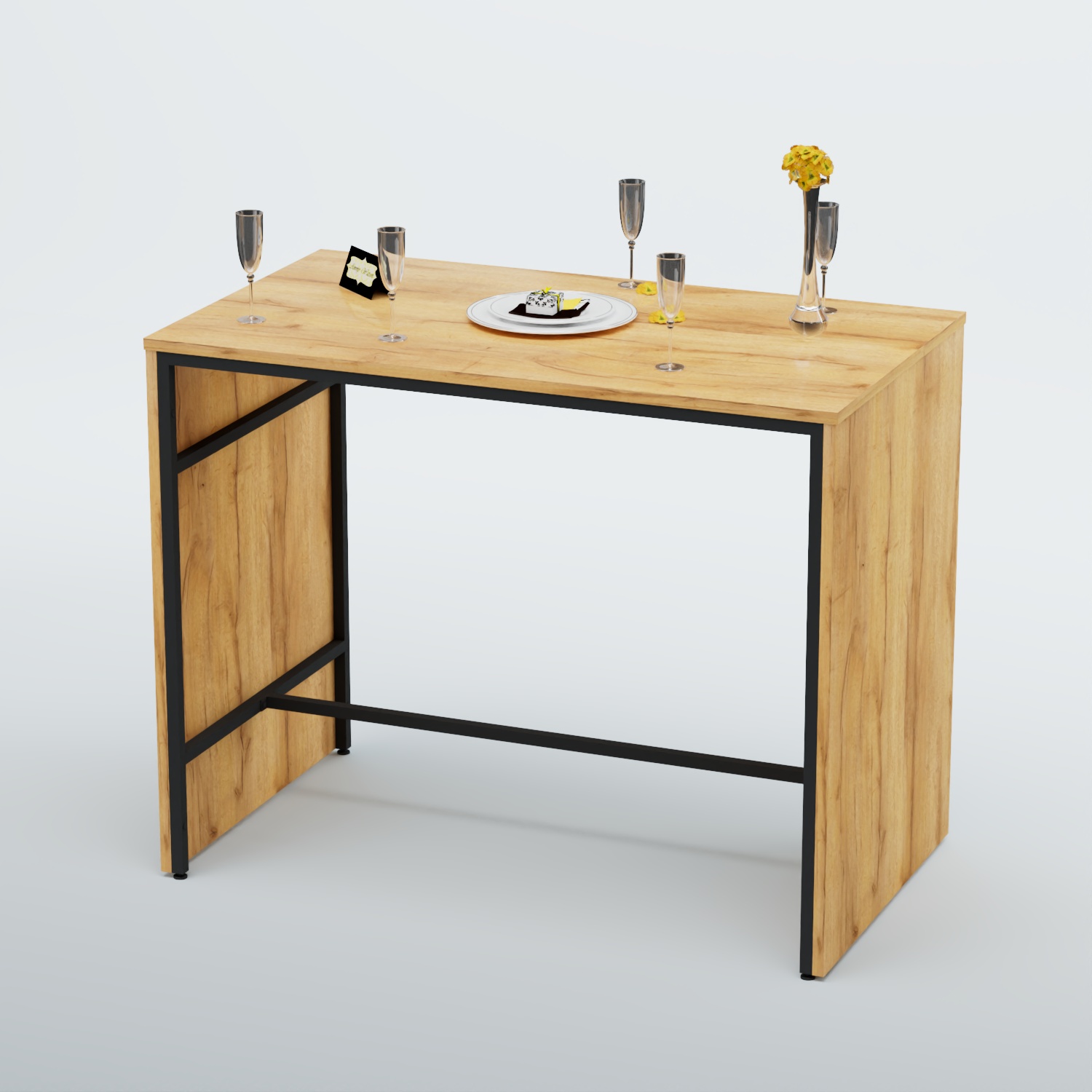 Барный стол "Кофе-брейк" №3 Дуб Золотистый