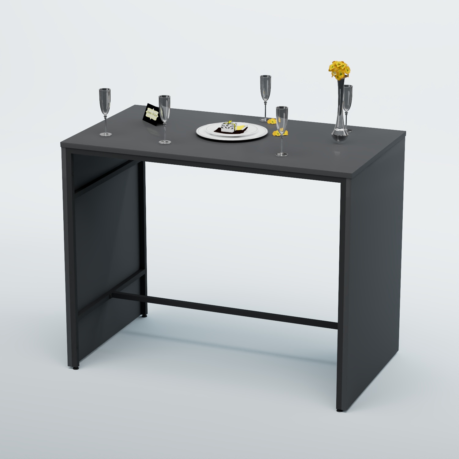 Барный стол "Кофе-брейк" №3 Антрацит