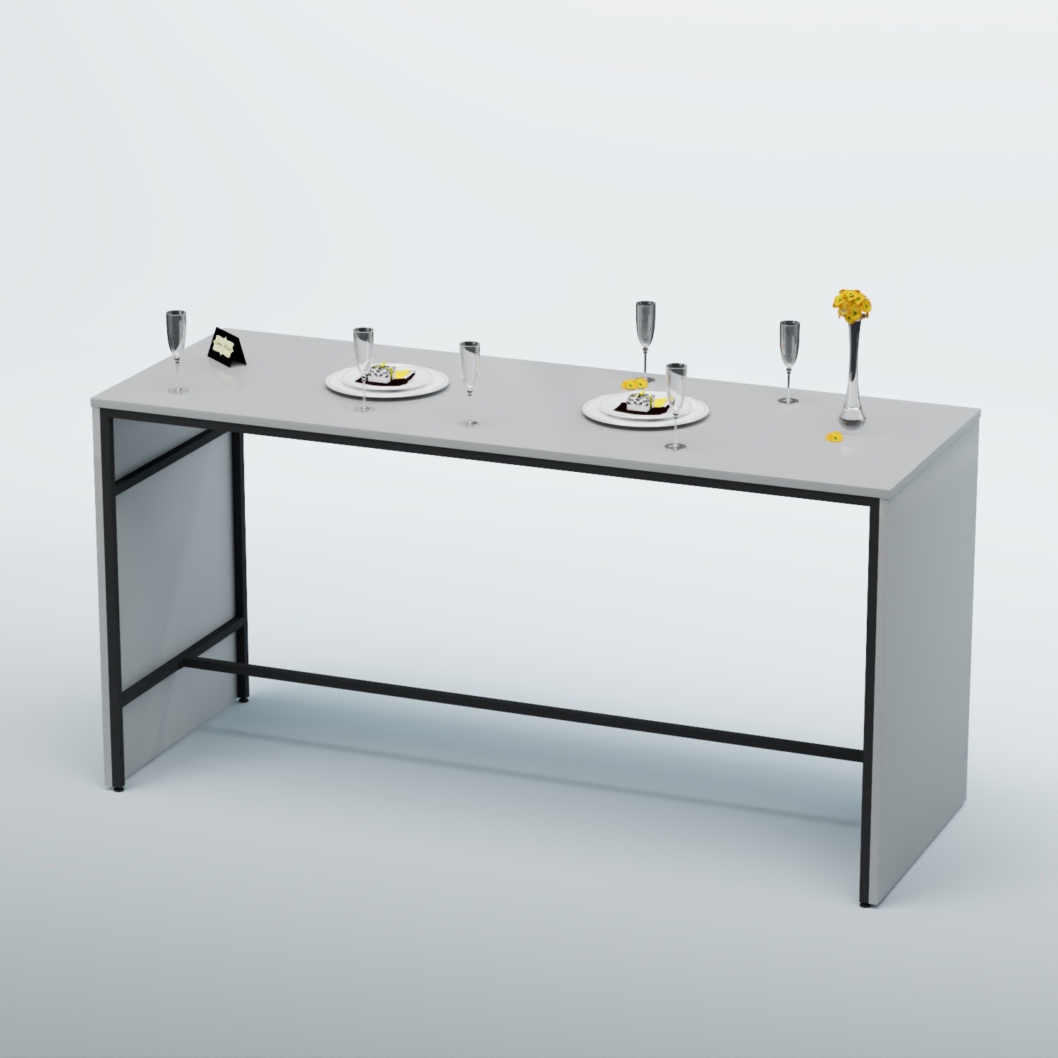 Барный стол "Кофе-брейк" №4 Серый