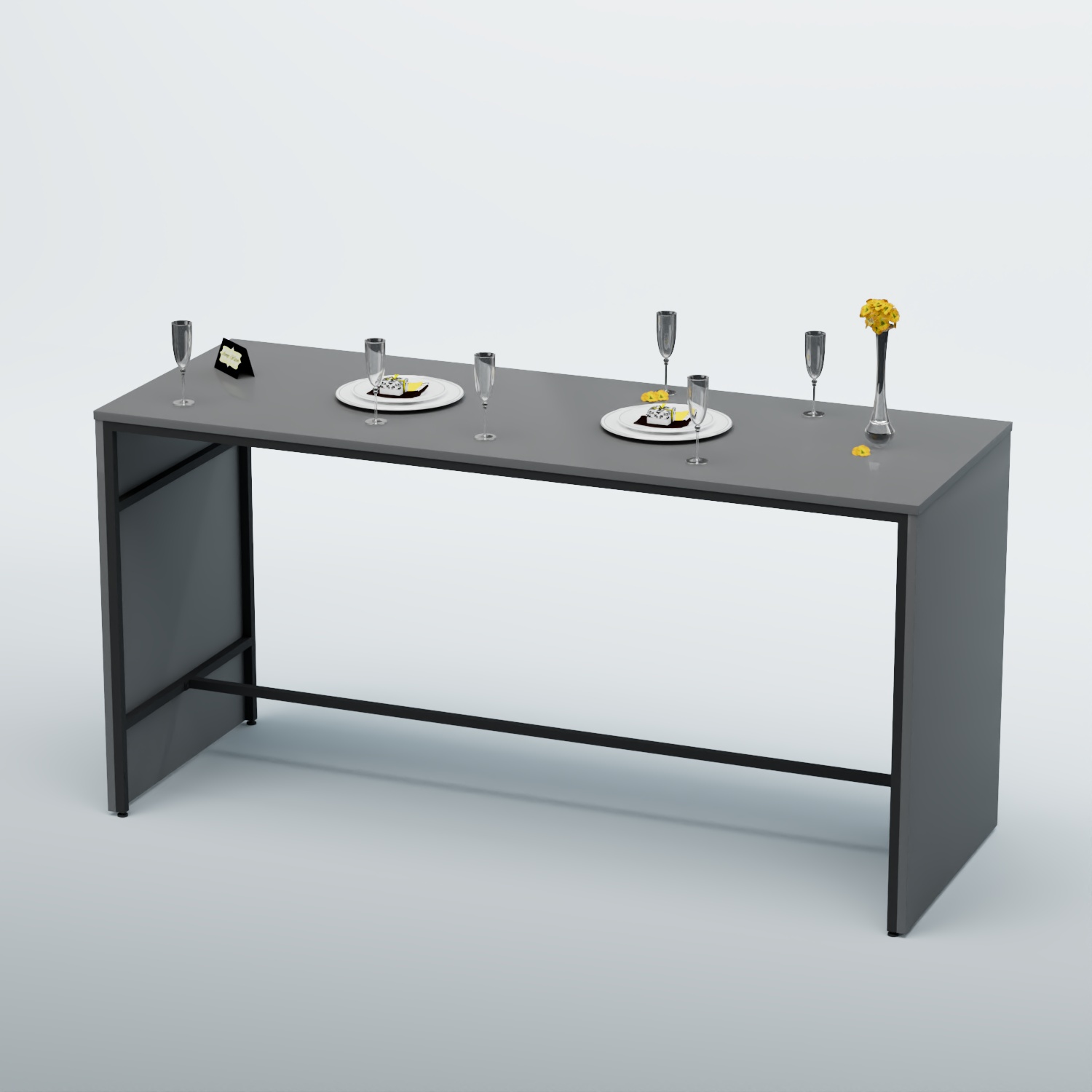 Барный стол "Кофе-брейк" №4 Темно-Серый