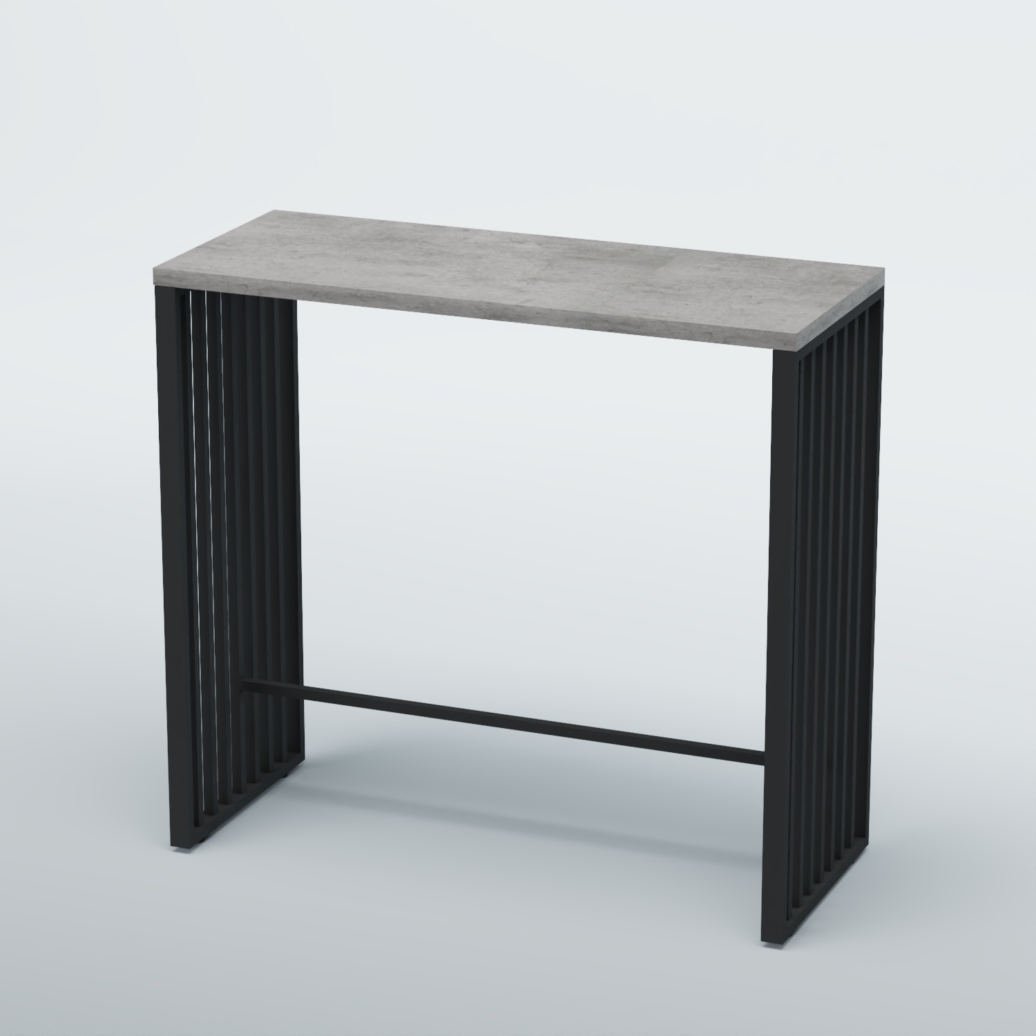 Барный стол "Кофе-брейк" №6 Бетон Чикаго светло-серый F186 ST9