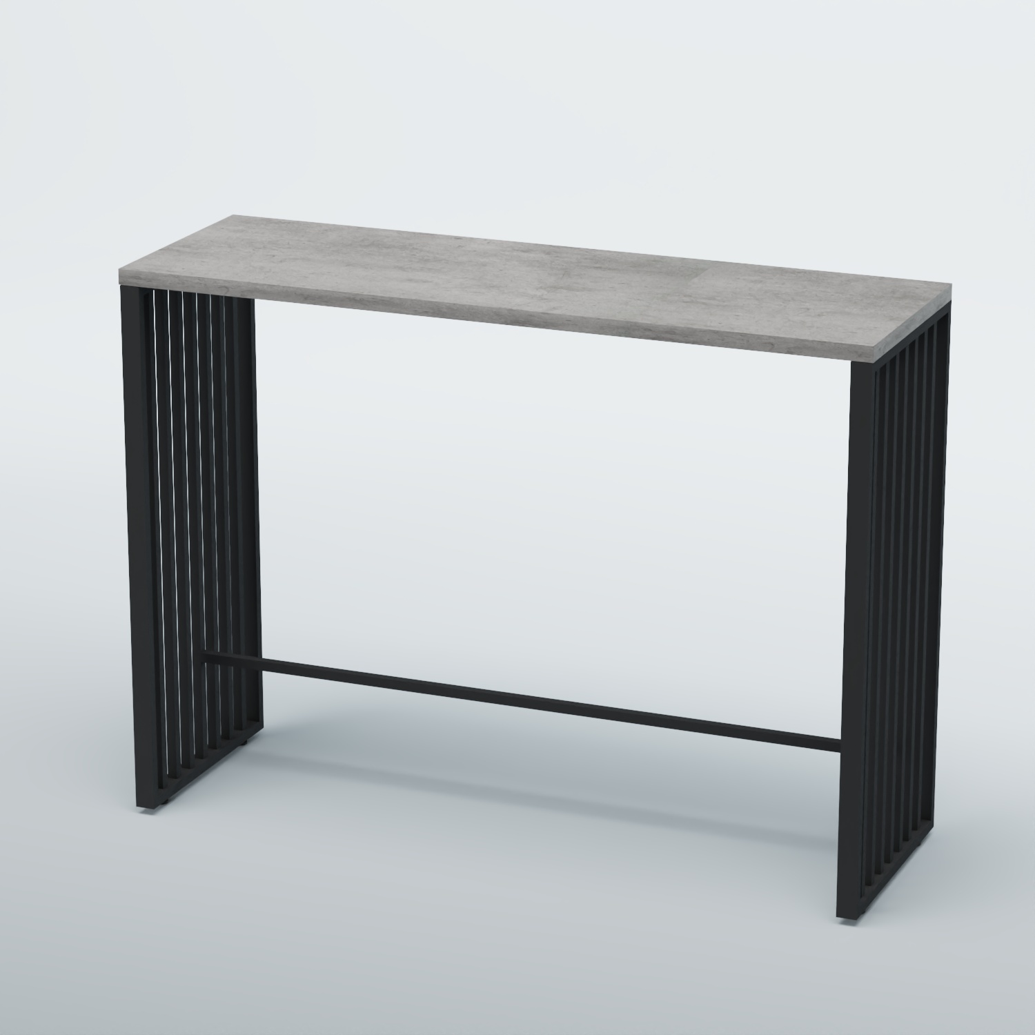 Барный стол "Кофе-брейк" №7 Бетон Чикаго светло-серый F186 ST9