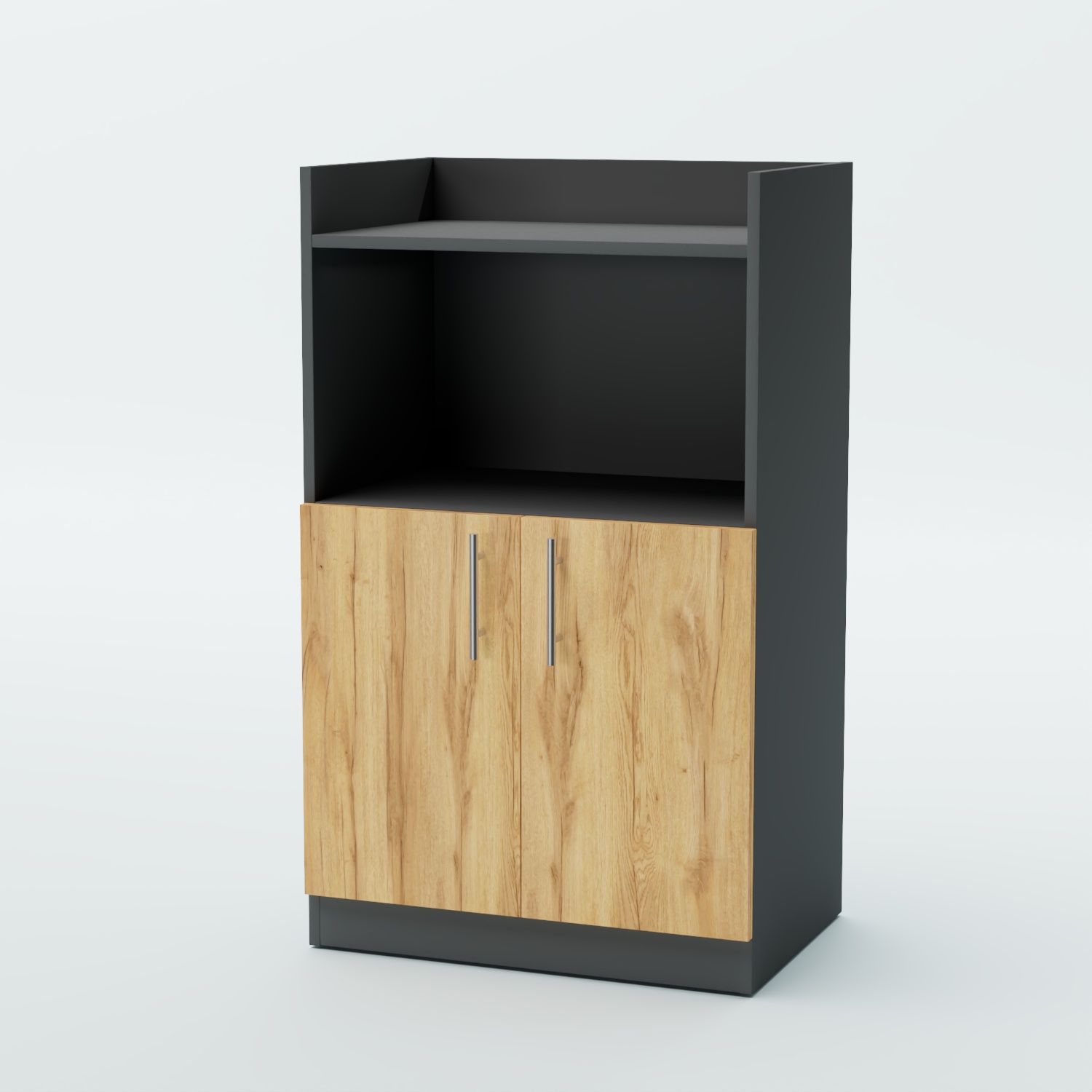 Стойка официанта "Бармен" №1-600 Темно-Серый  + Дуб Золотистый