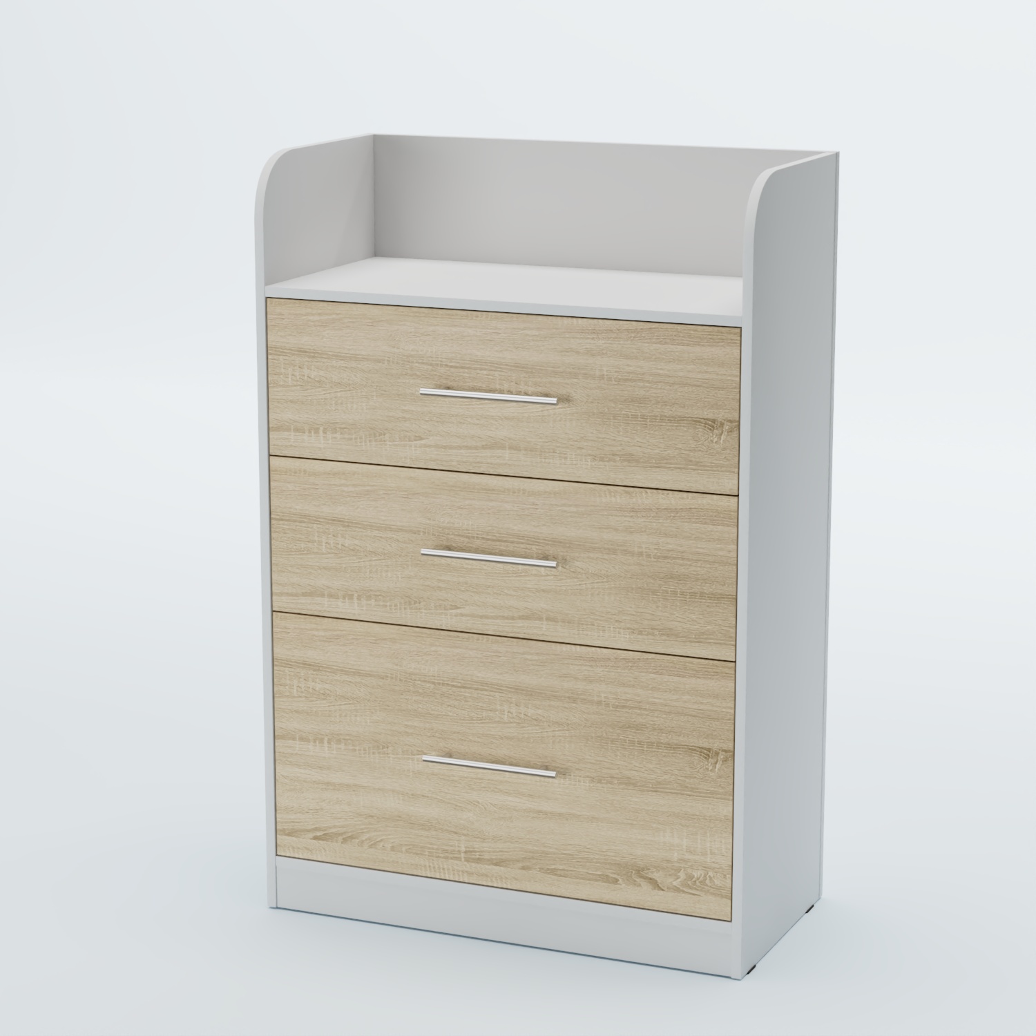 Стойка официанта "Бармен" №2 Белый + Дуб Сонома