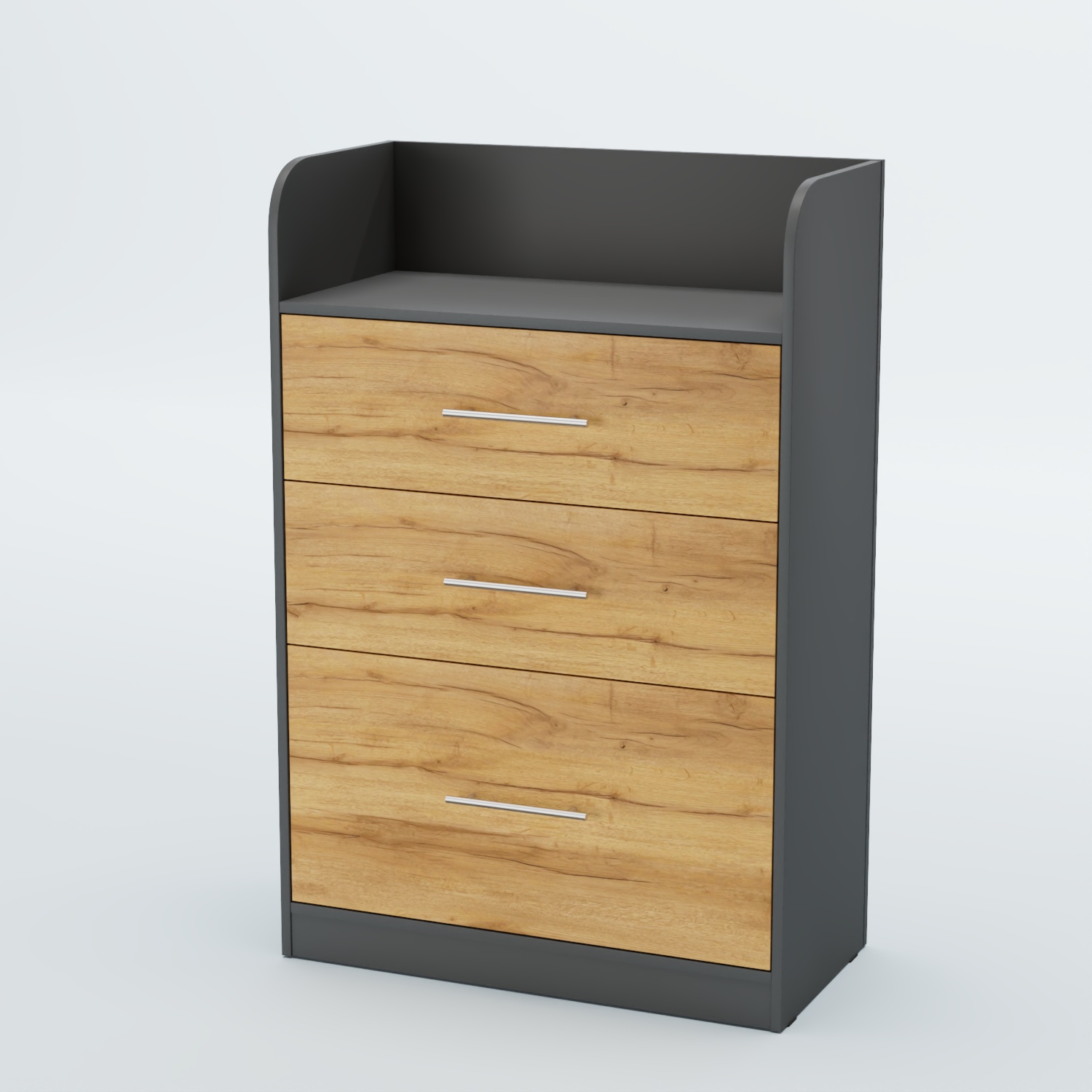 Стойка официанта "Бармен" №2 Темно-Серый  + Дуб Золотистый