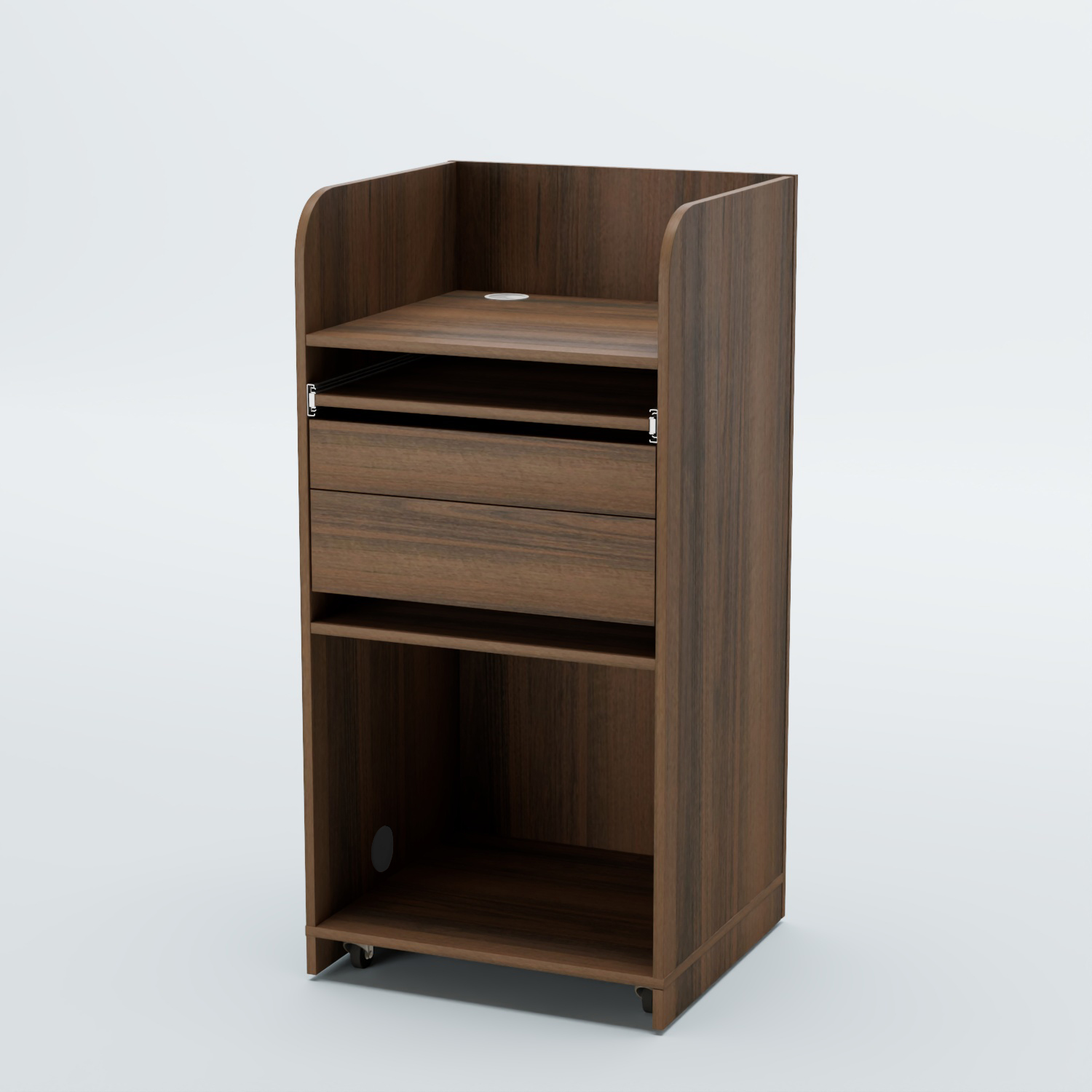 Стойка официанта "Бармен" №3 передвижная Орех