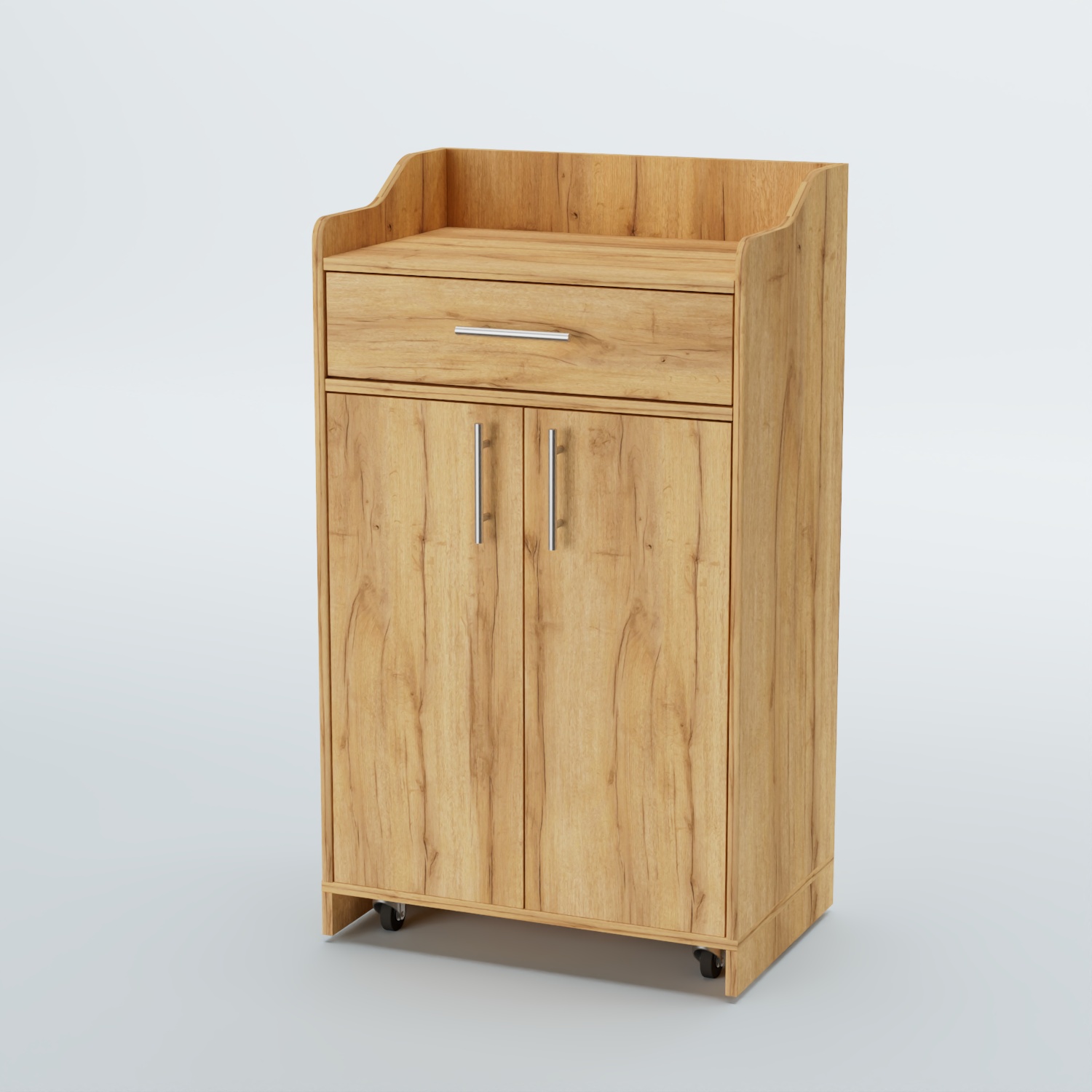 Стойка официанта "Бармен" №5-П передвижная Дуб Золотистый