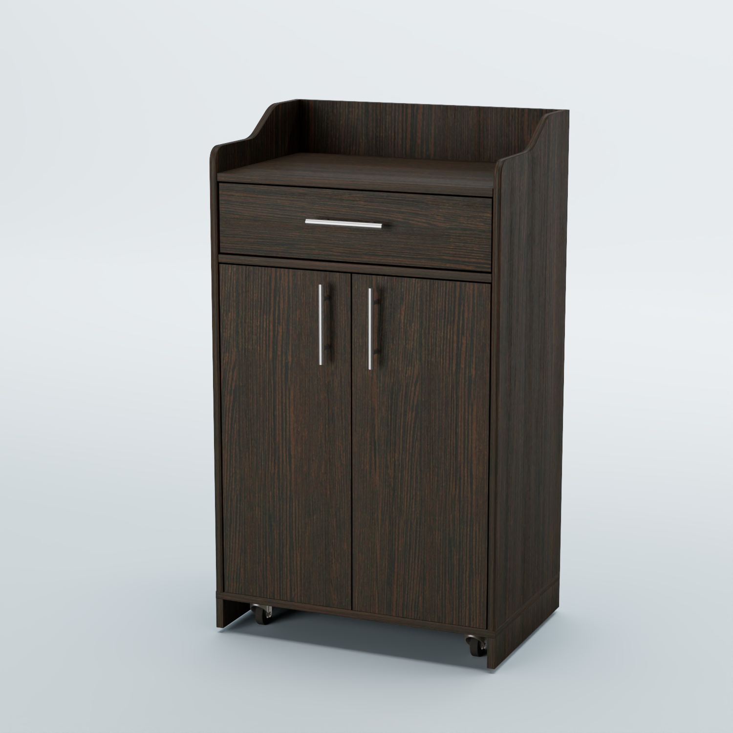 Стойка официанта "Бармен" №5-П передвижная Дуб Венге