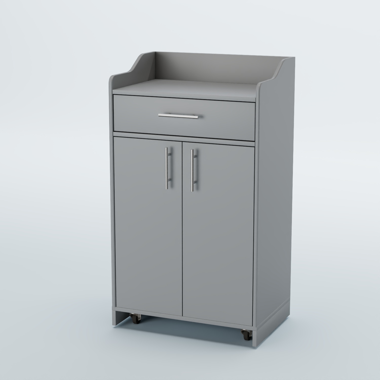 Стойка официанта "Бармен" №5-П передвижная Серый