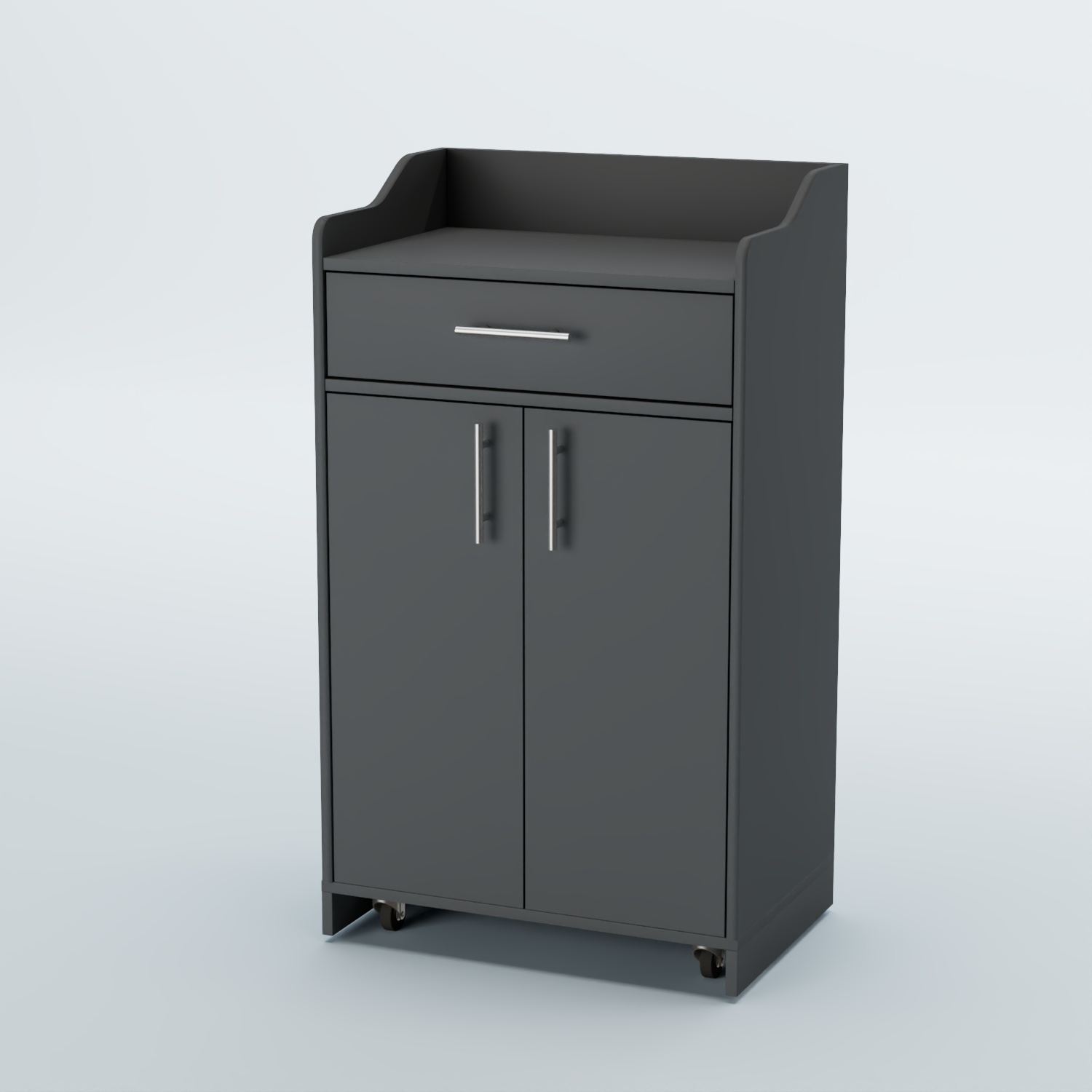 Стойка официанта "Бармен" №5-П передвижная Темно-Серый