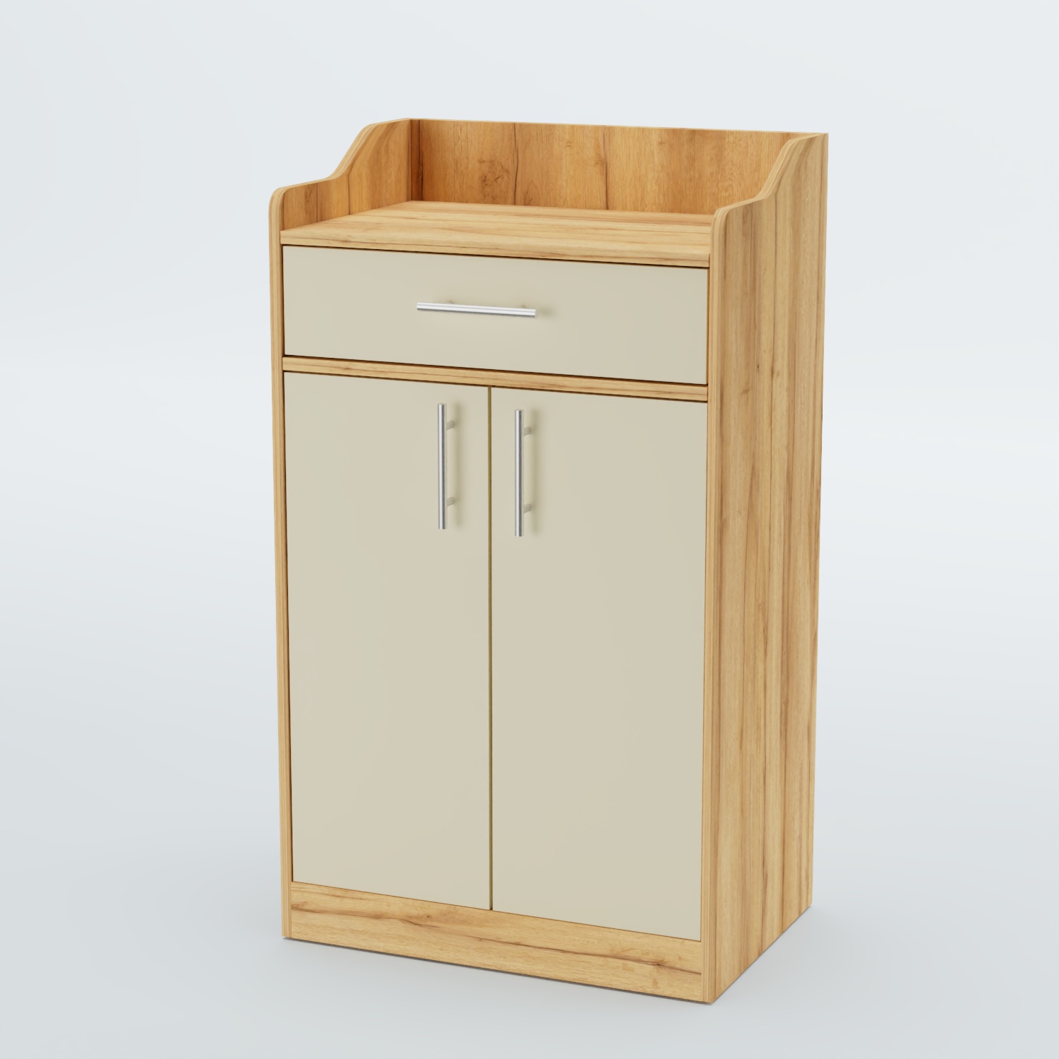 Стойка официанта "Бармен" №5 Дуб Золотистый и Крем Вайс