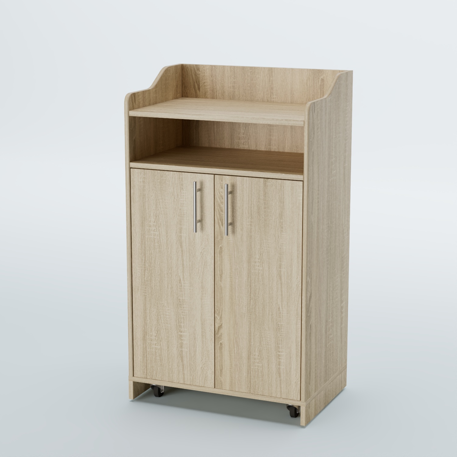 Стойка официанта "Бармен" №4-П передвижная Дуб Сонома