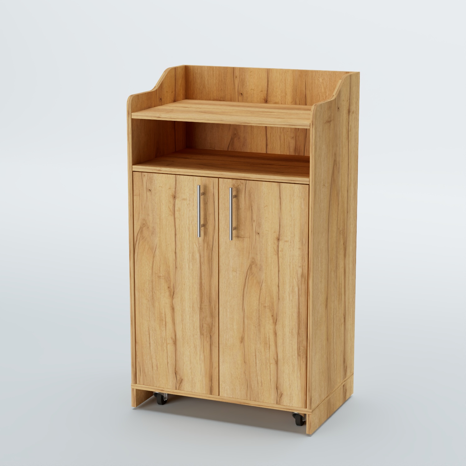 Стойка официанта "Бармен" №4-П передвижная Дуб Золотистый