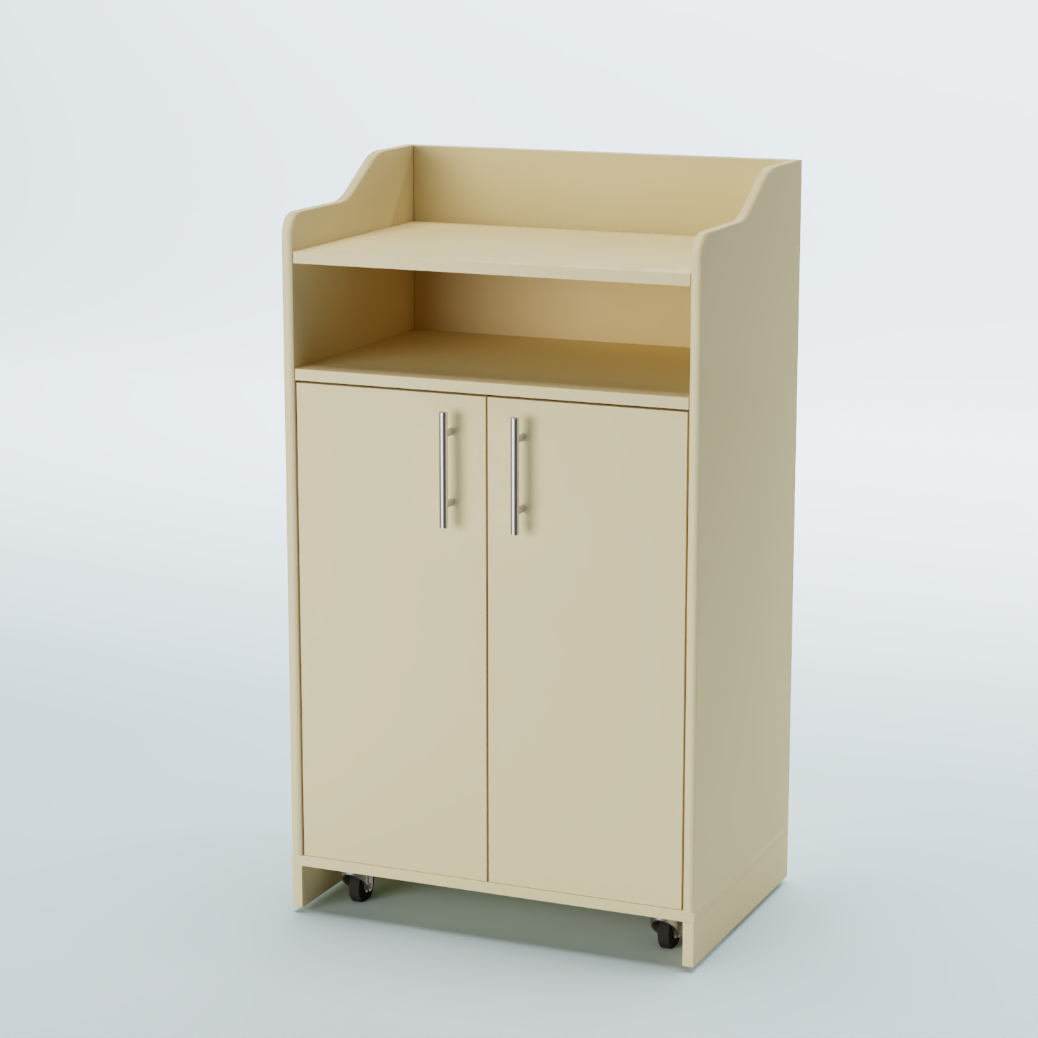 Стойка официанта "Бармен" №4-П передвижная Крем Вайс