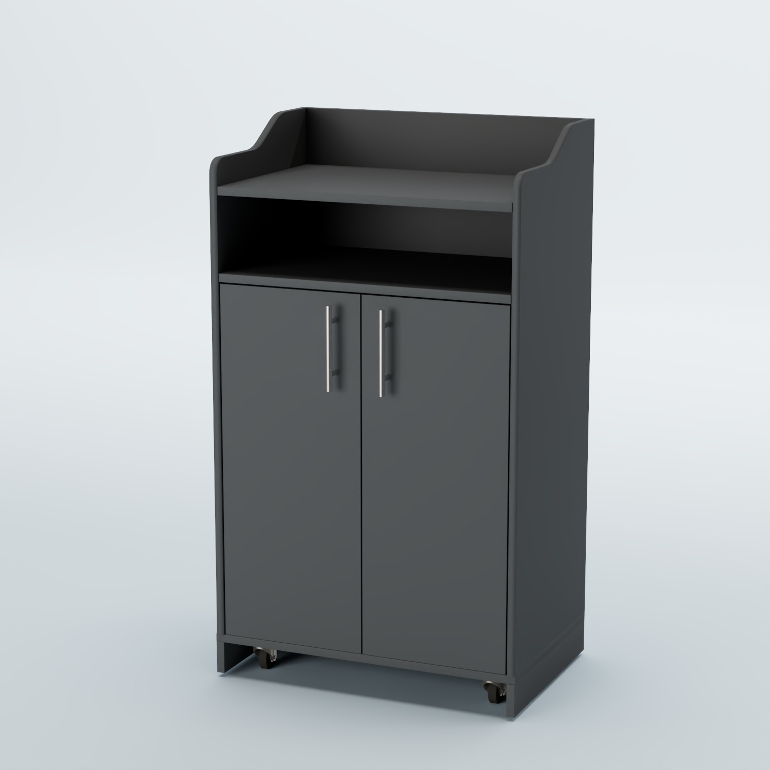 Стойка официанта "Бармен" №4-П передвижная Темно-Серый