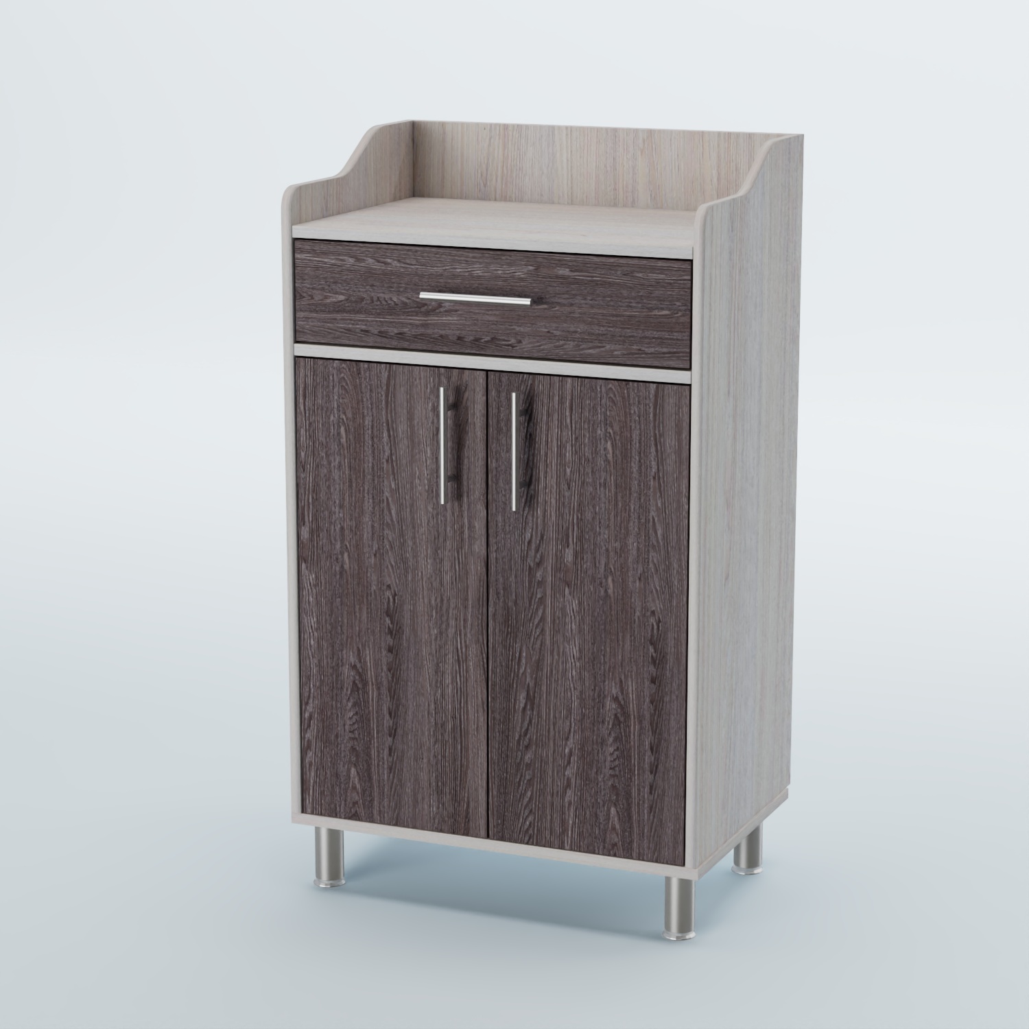 Стойка официанта "Бармен" №5-Н на ножках Ясень Анкор светлый + Ясень Анкор темный