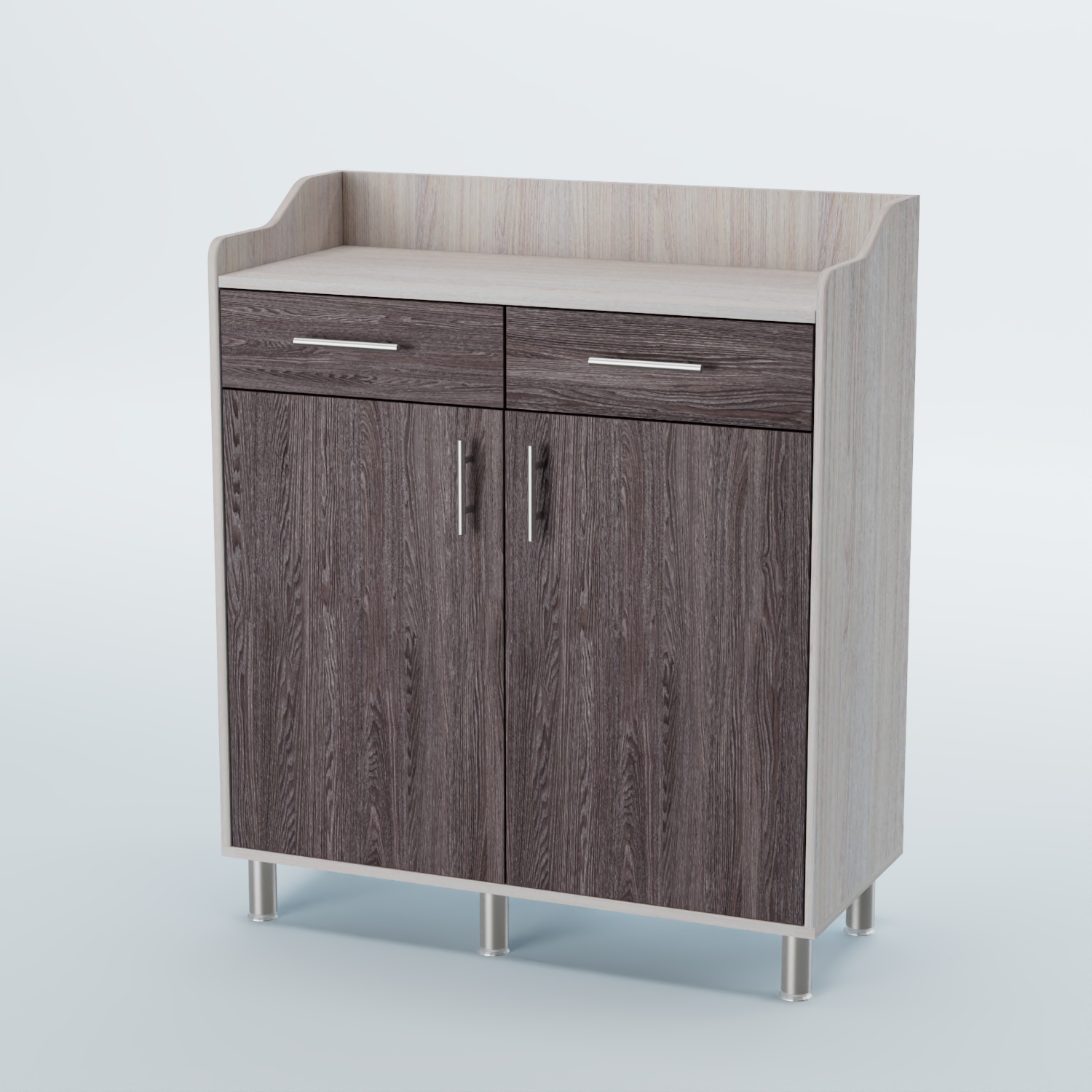 Стойка официанта "Бармен" №6-Н на ножках Ясень Анкор светлый + Ясень Анкор темный