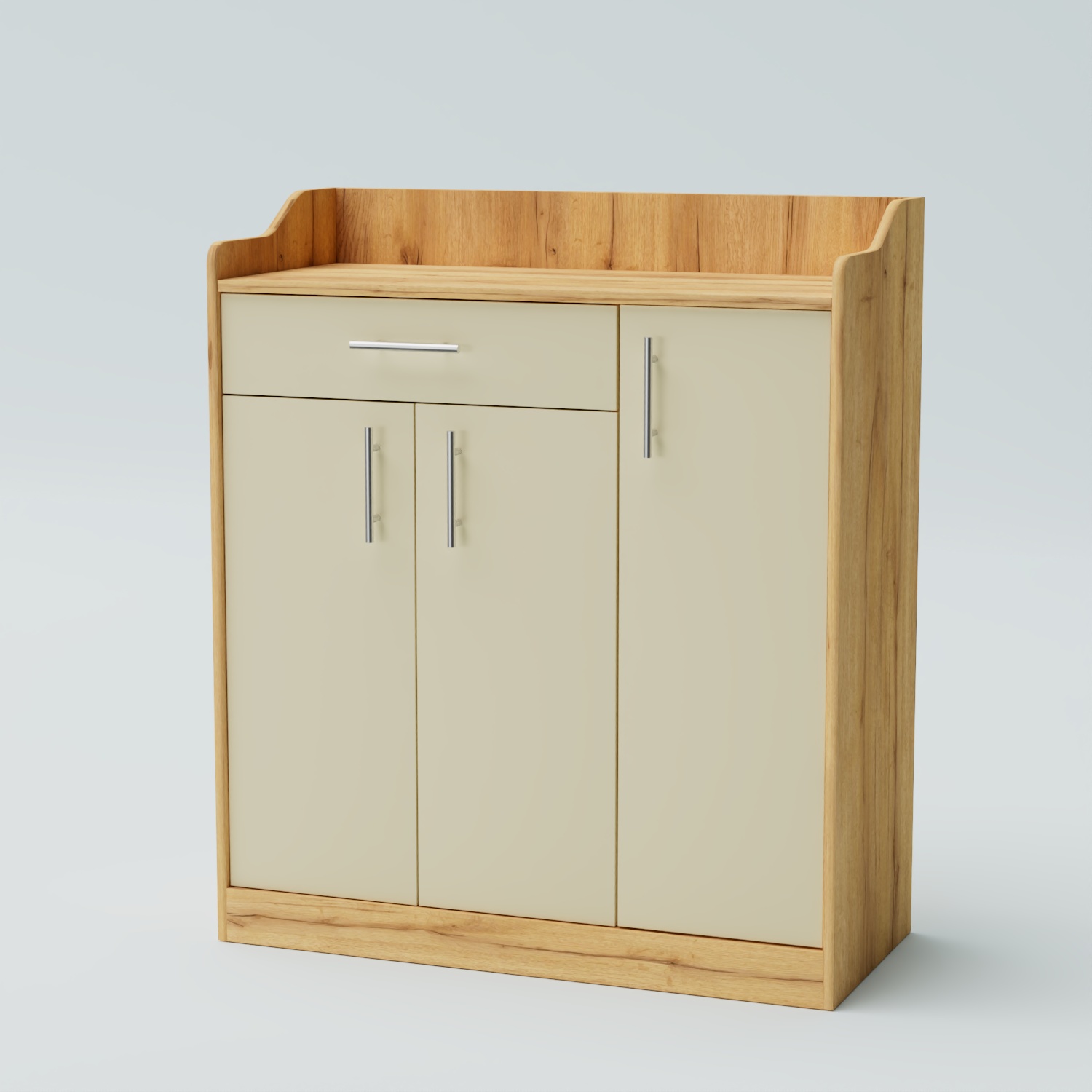 Стойка официанта "Бармен" №7 Дуб Золотистый и Крем Вайс