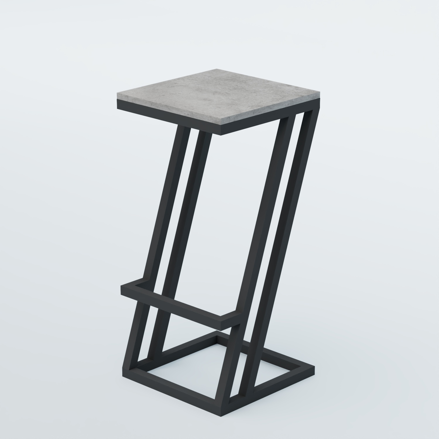 Барный стул "Кофе-брейк" №2 Бетон Чикаго светло-серый F186 ST9