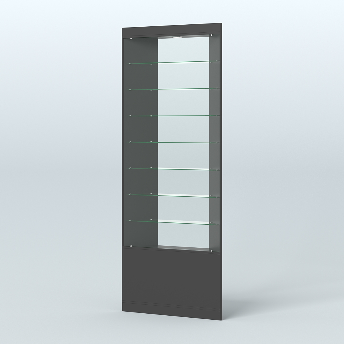 Высокая витрина серии Эконом №305 внешний угол (без дверей) Черный