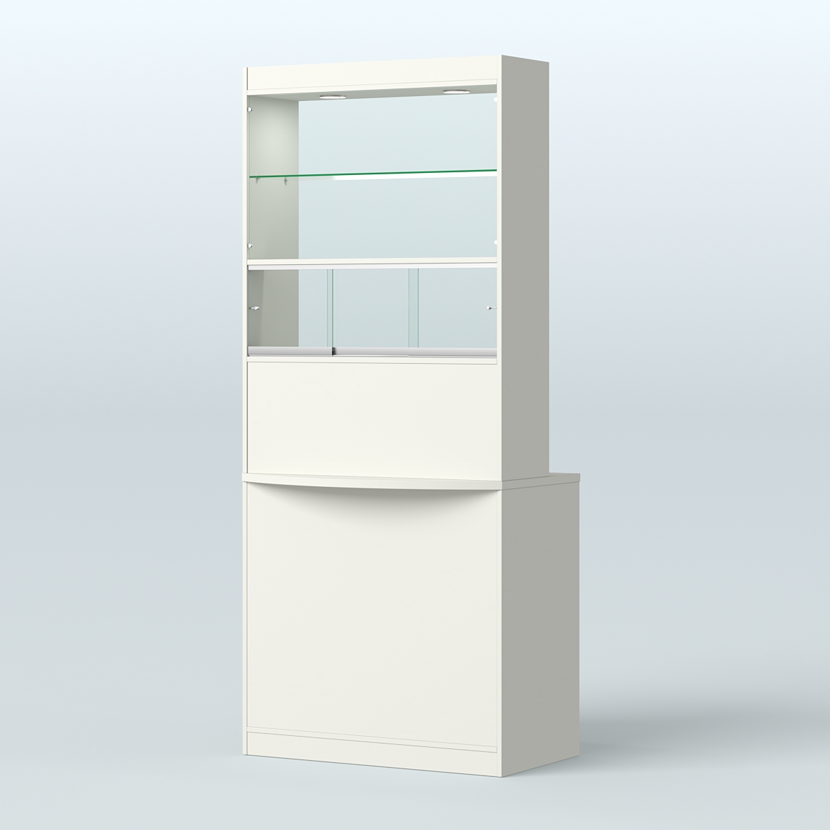 Витрина-прилавок Аптека №3 Белый