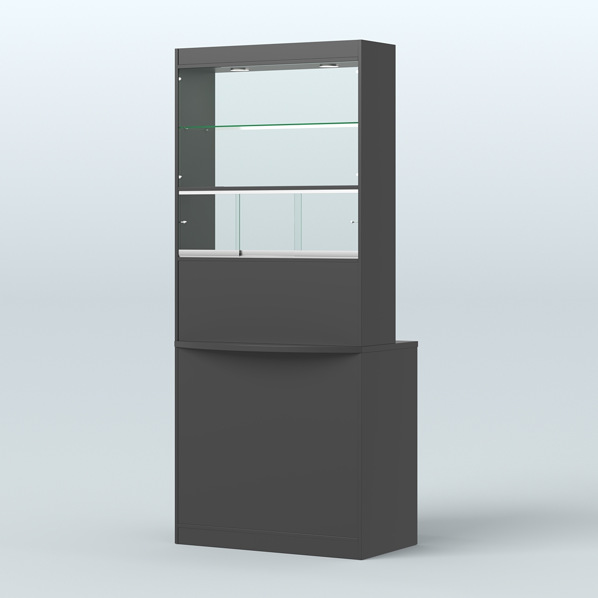 Витрина-прилавок Аптека №3 Черный