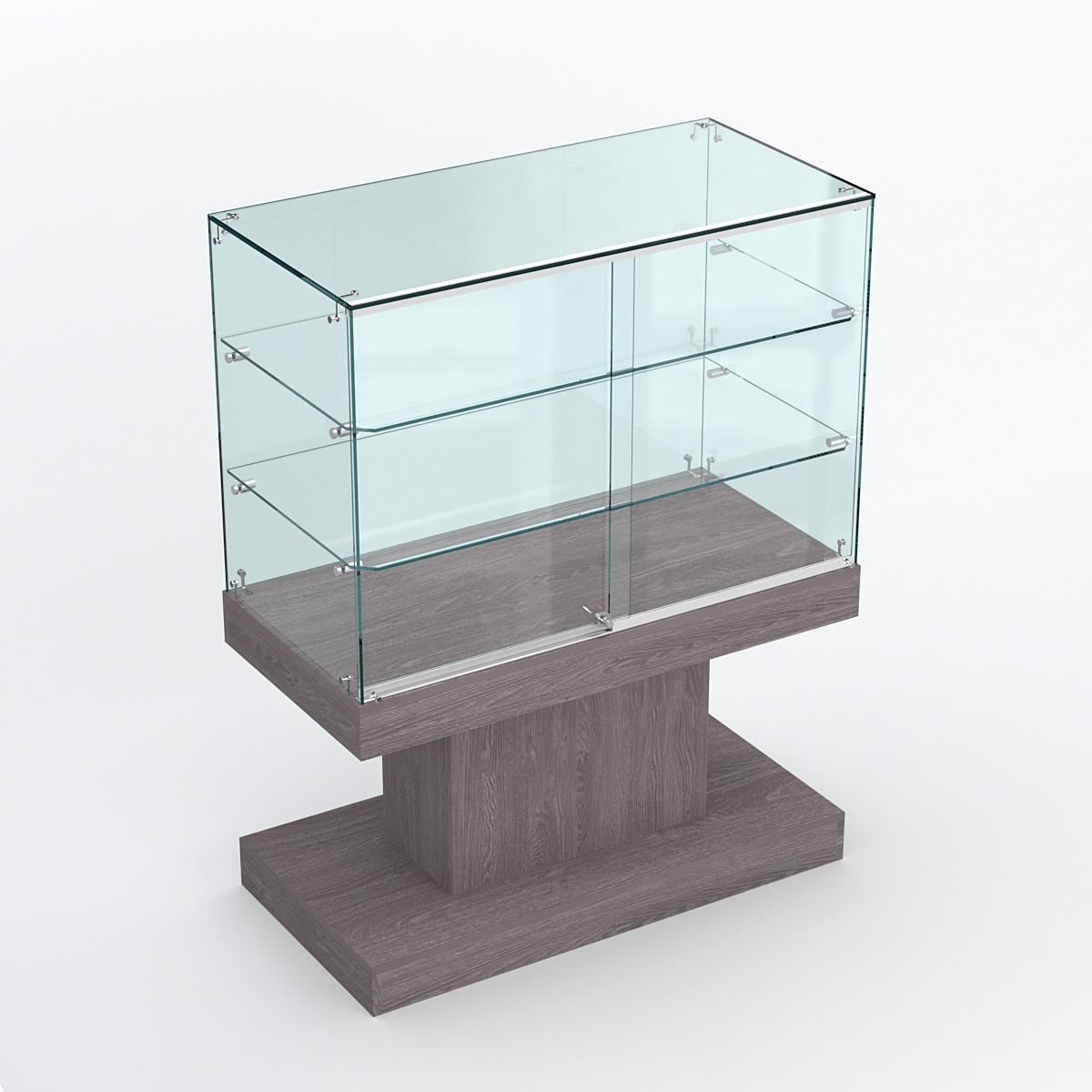 Островной прилавок №4 Ясень Анкор темный