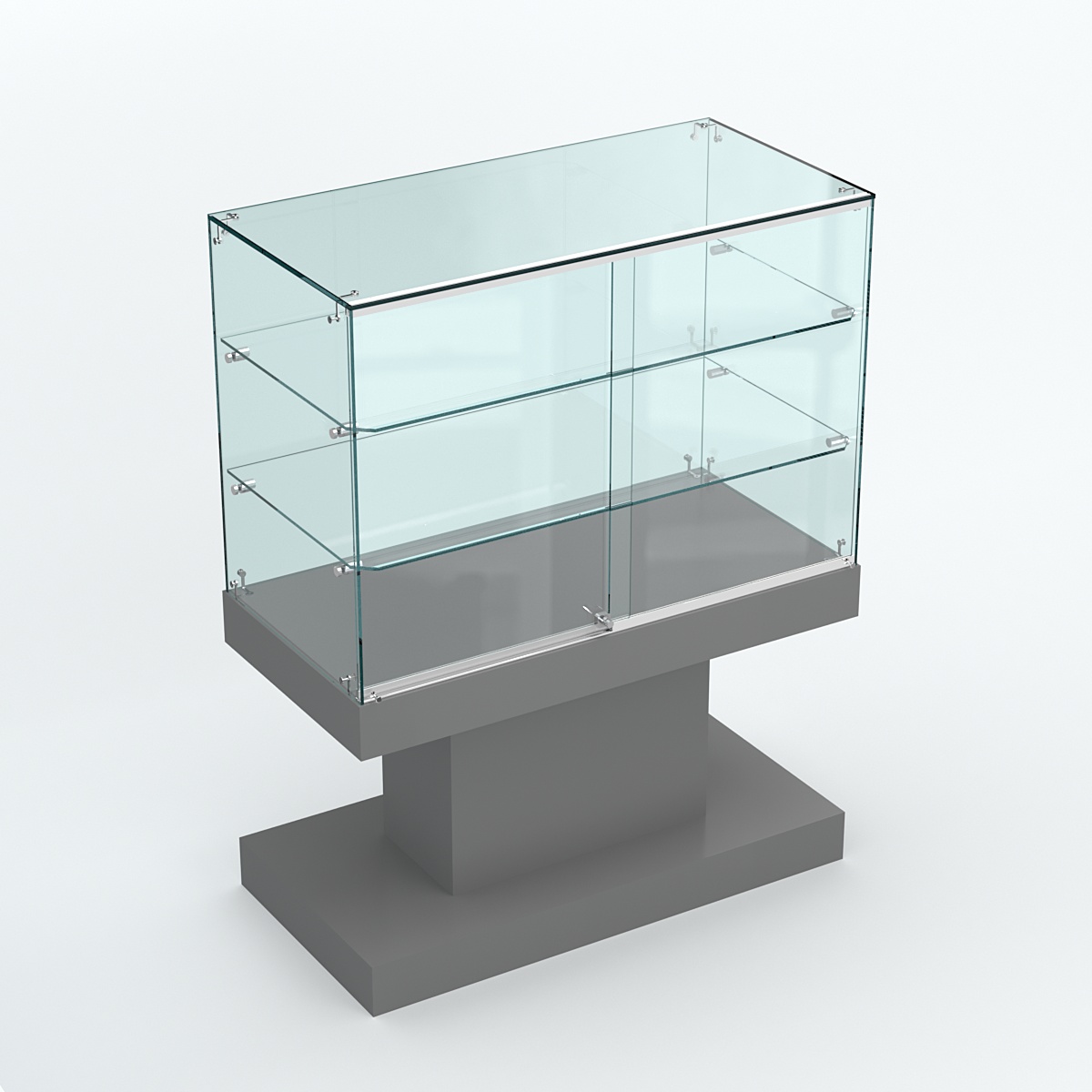 Островной прилавок №4 Темно-Серый