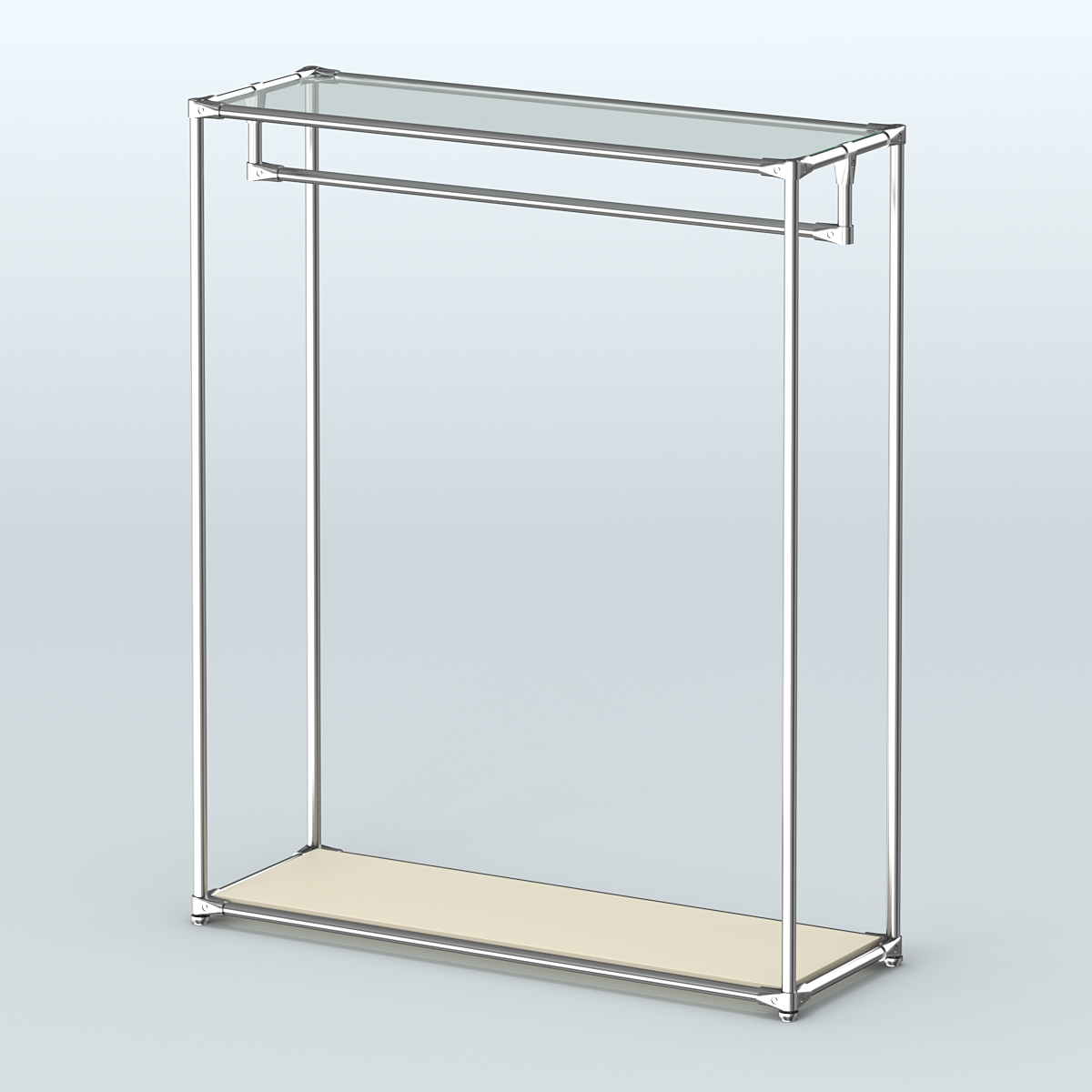 Островная торговая система ХРОМ 1200 мм №1 Крем Вайс