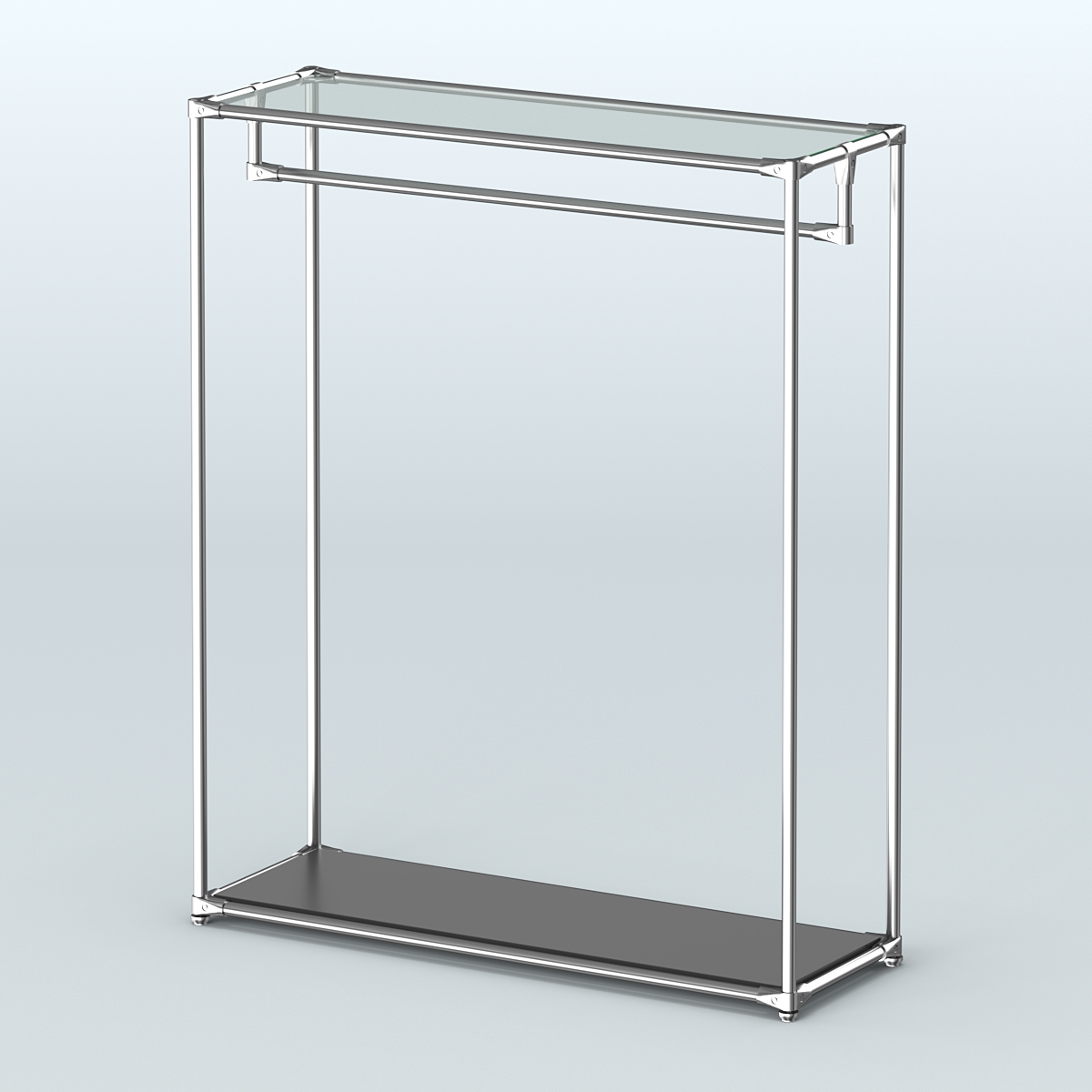 Островная торговая система ХРОМ 1200 мм №1 Черный