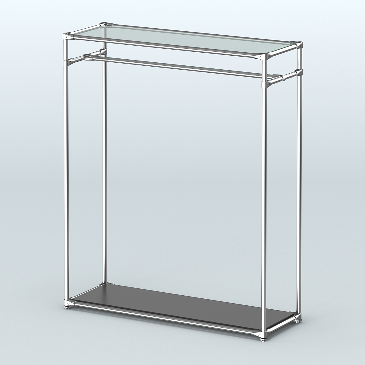 Островная торговая система ХРОМ 1200 мм №2 Черный