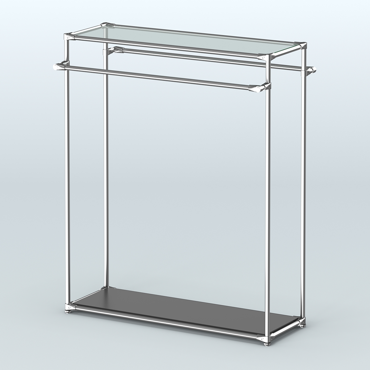 Островная торговая система ХРОМ 1200 мм №4 Черный