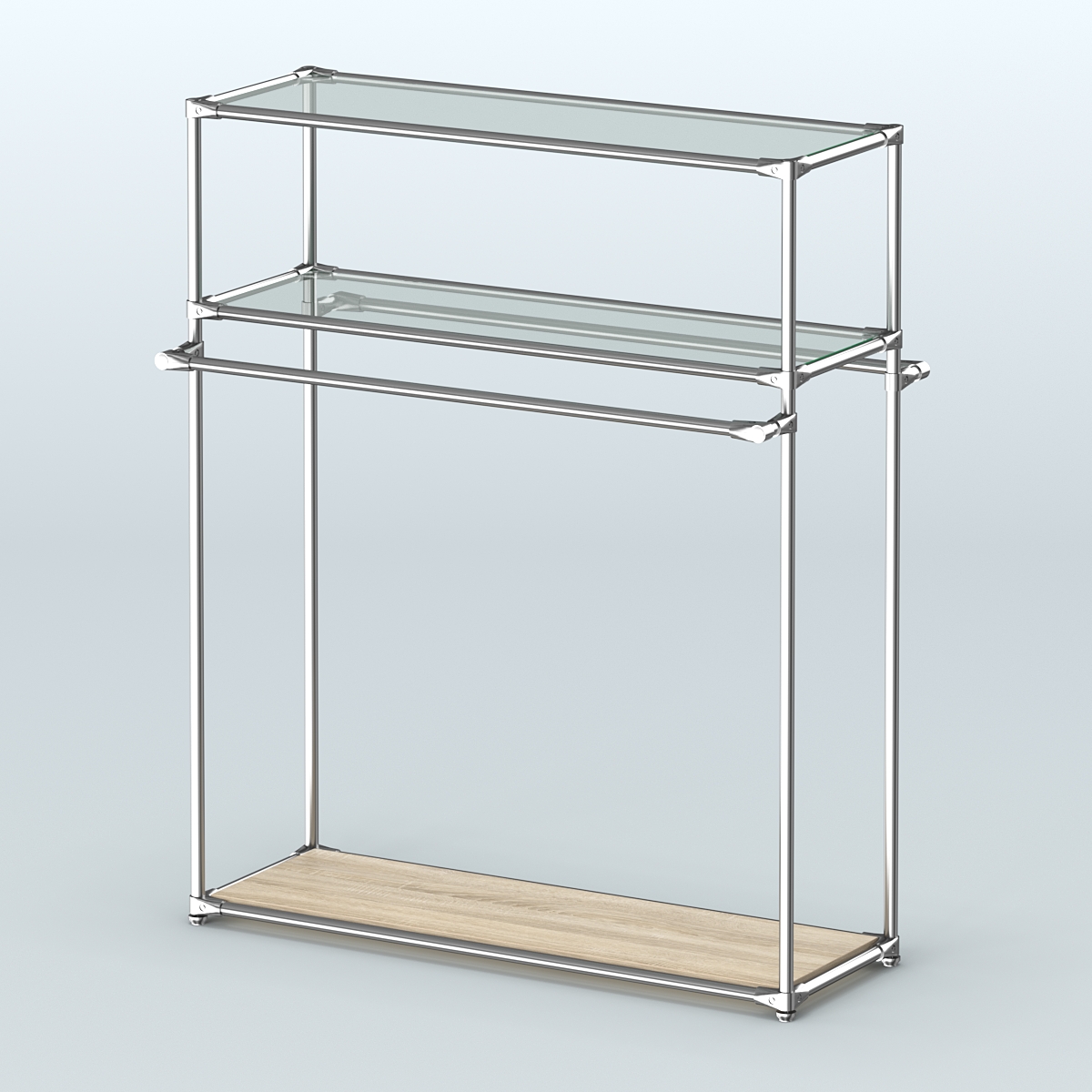 Островная торговая система ХРОМ 1200 мм №6 Дуб Сонома