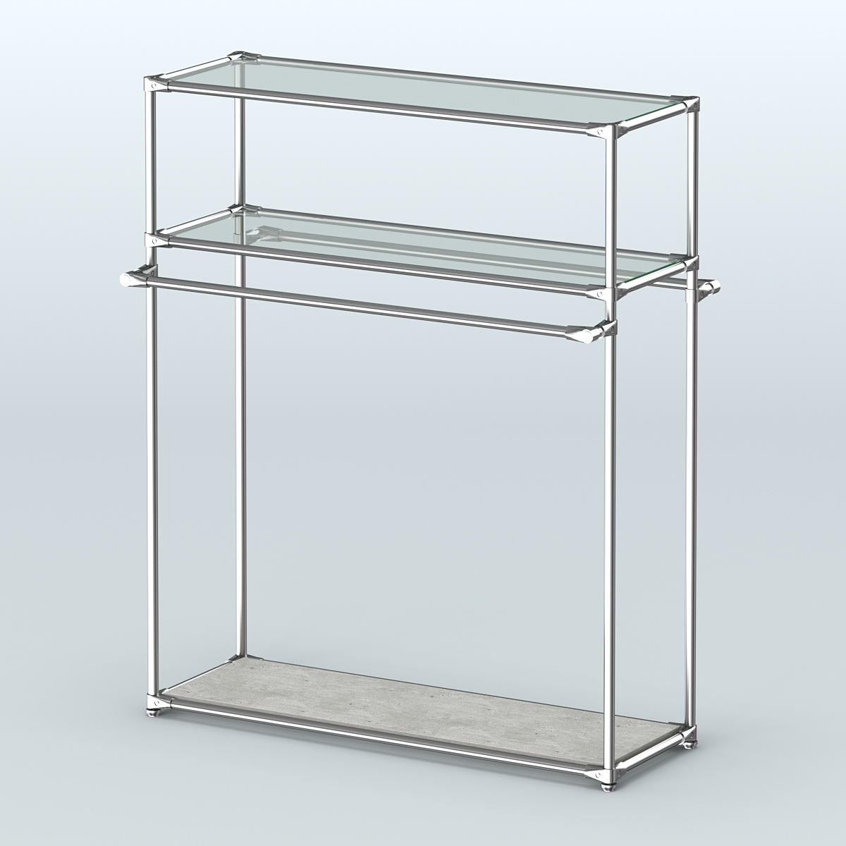 Островная торговая система ХРОМ 1200 мм №6 Метрополитан Грей