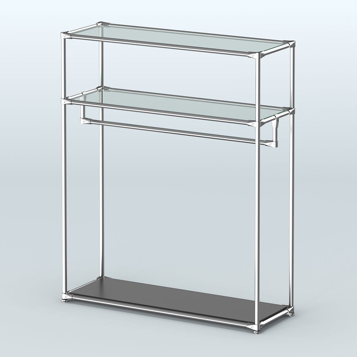 Островная торговая система ХРОМ 1200 мм №7 Черный